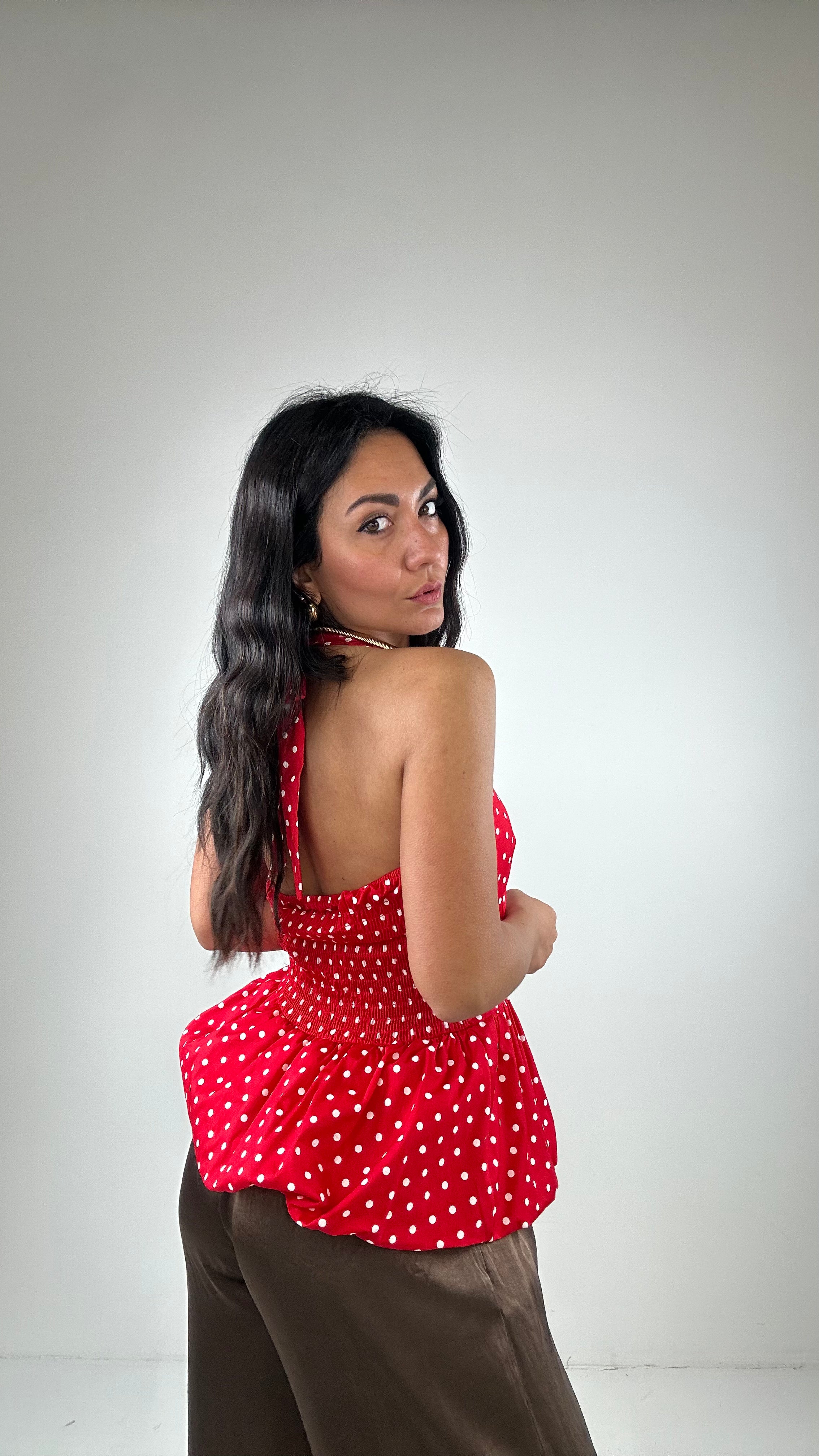 Top POIS PALLONCINO - ROSSO