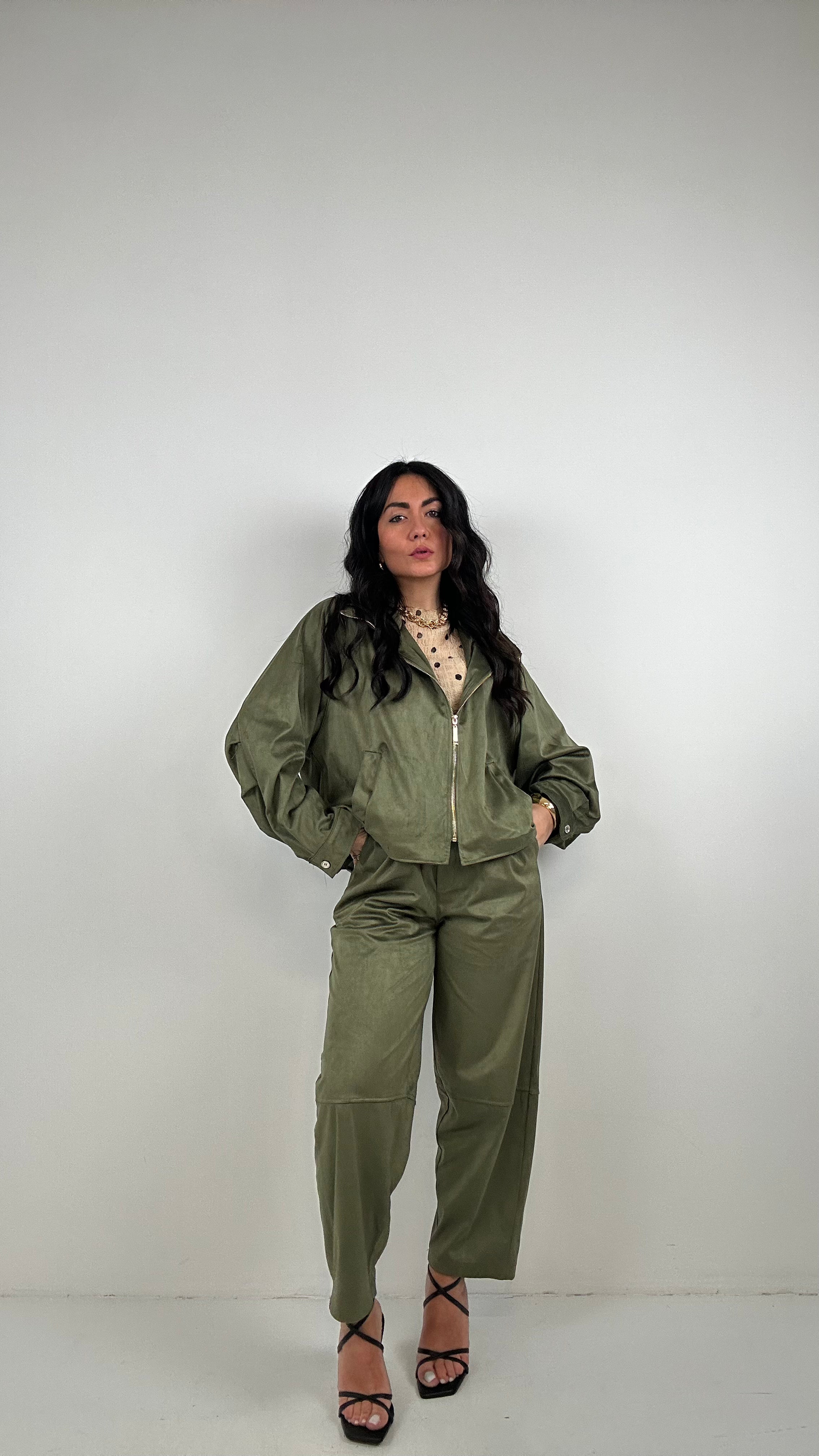 Completo ECOCAMOSCIO BALLON - VERDE MILITARE