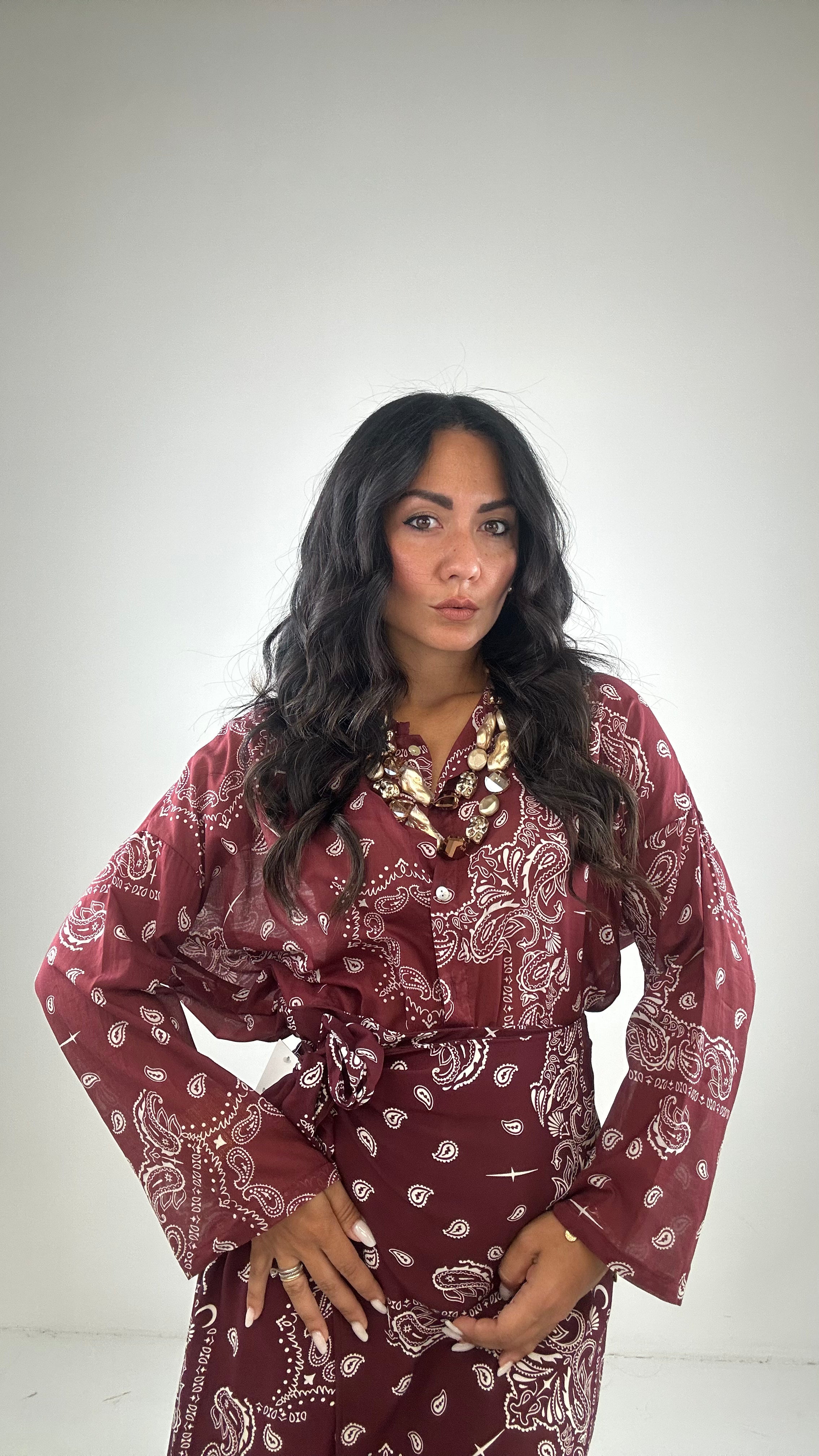 Camicia BANDANA - BORDEAUX