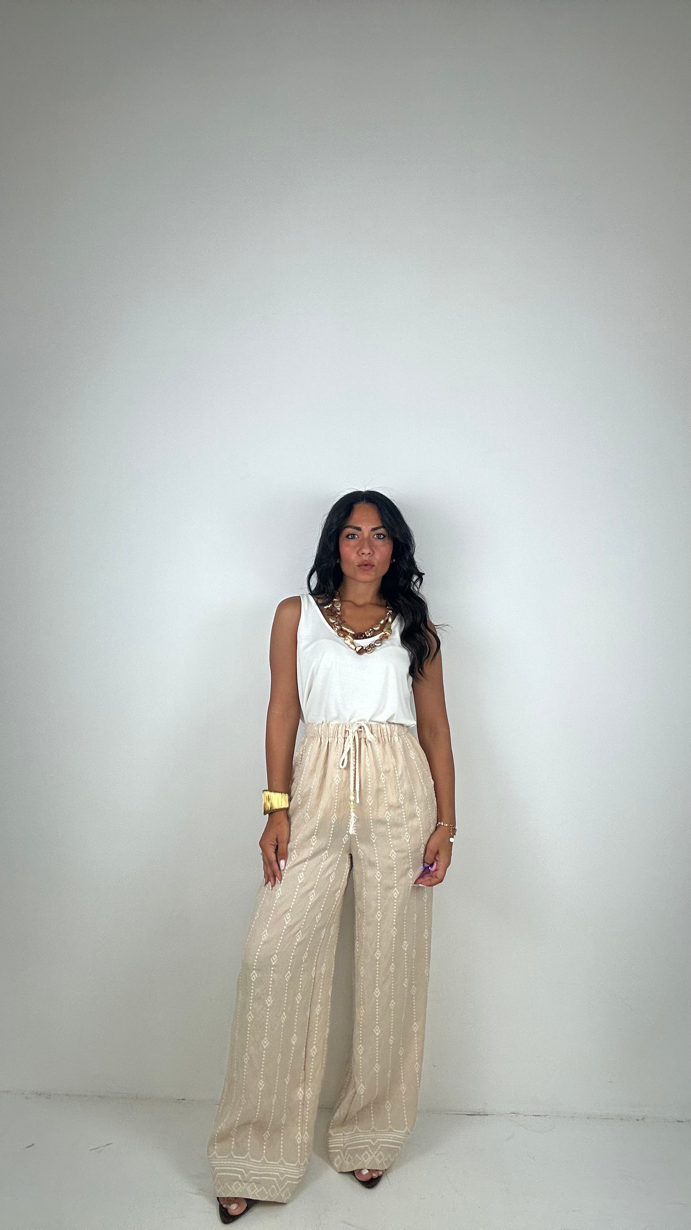 Pantalone ORIENTE - BEIGE