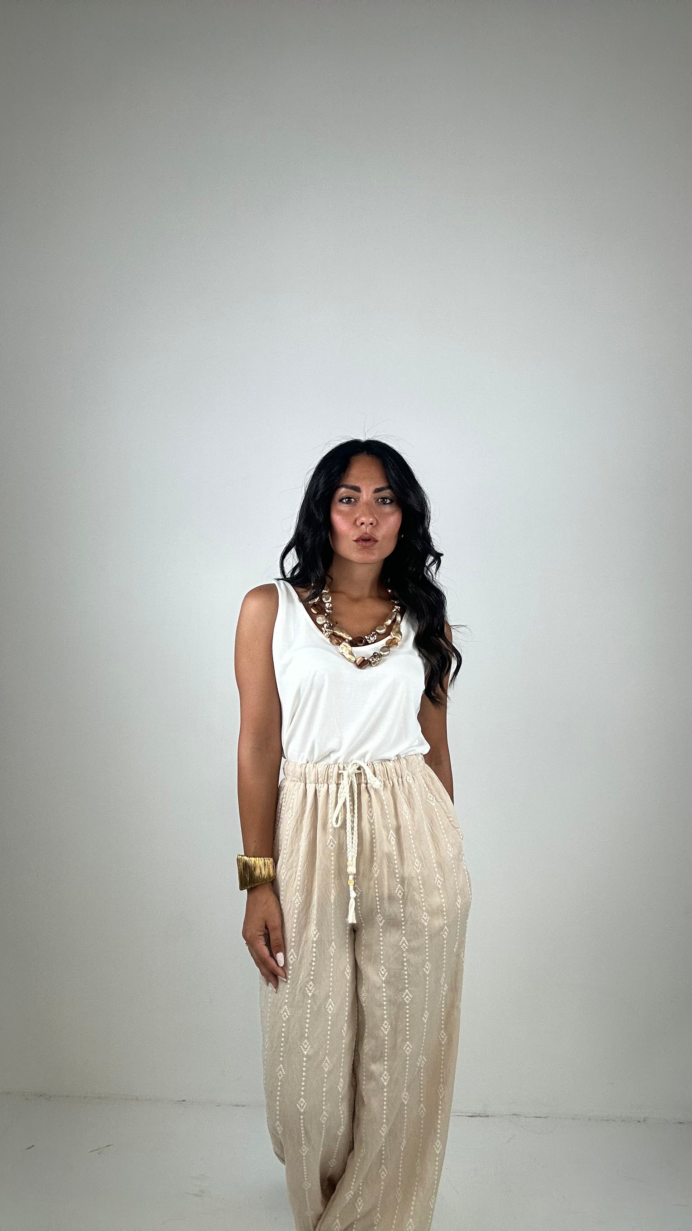 Pantalone ORIENTE - BEIGE