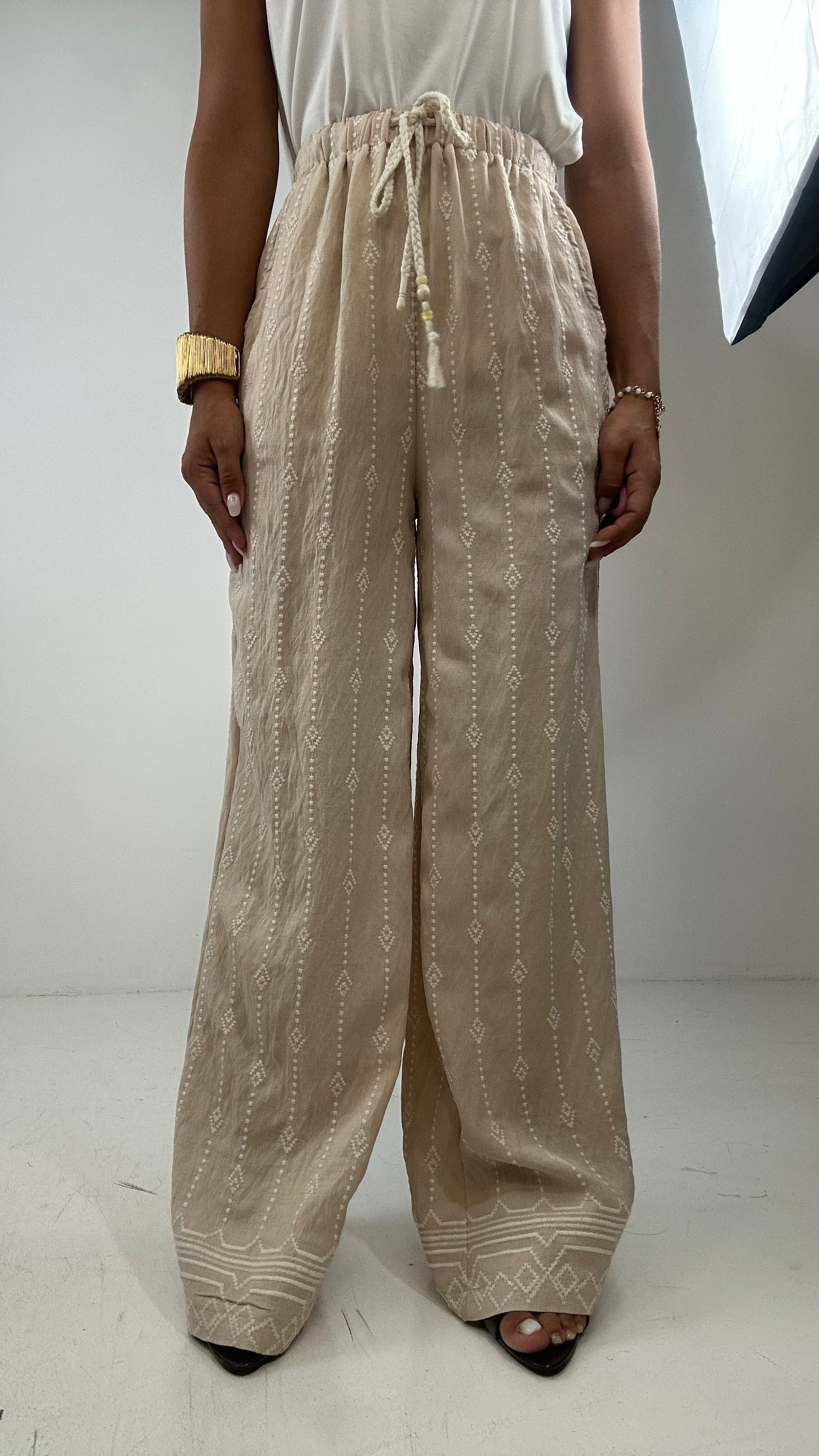 Pantalone ORIENTE - BEIGE