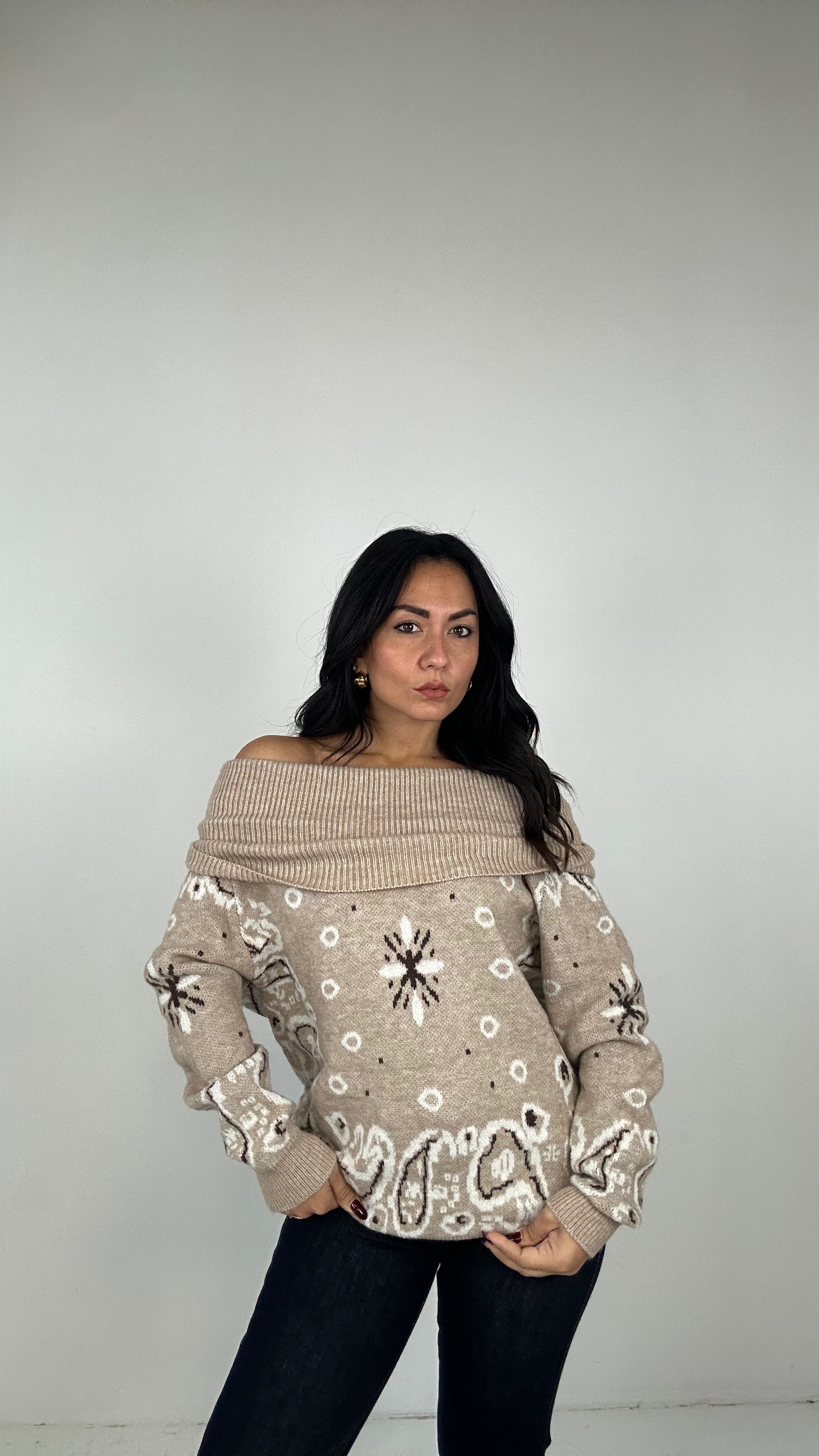 Pull BARCA BANDANA - BEIGE