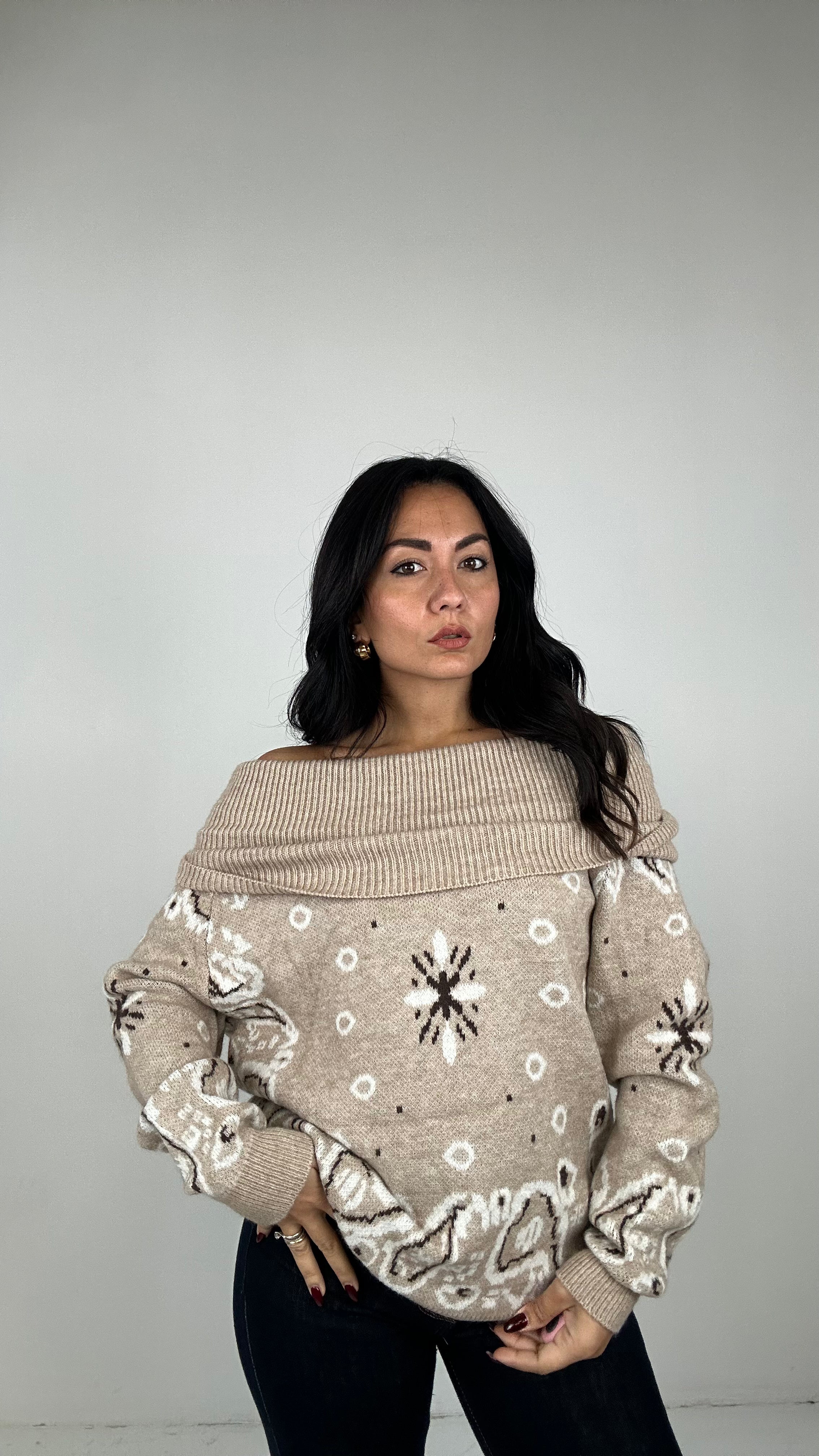 Pull BARCA BANDANA - BEIGE