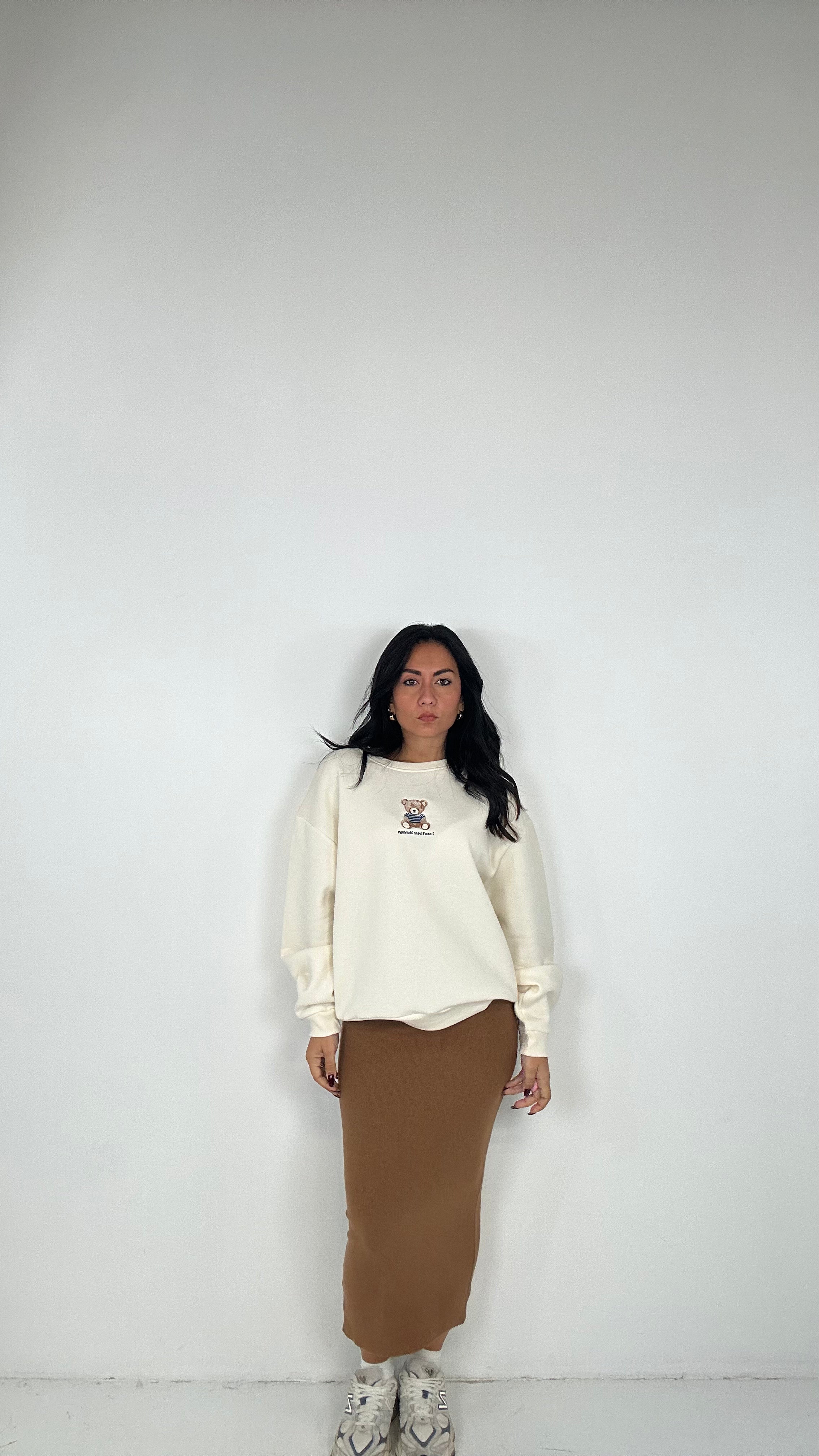 Gonna TUBINO MAGLIA - CAMMELLO