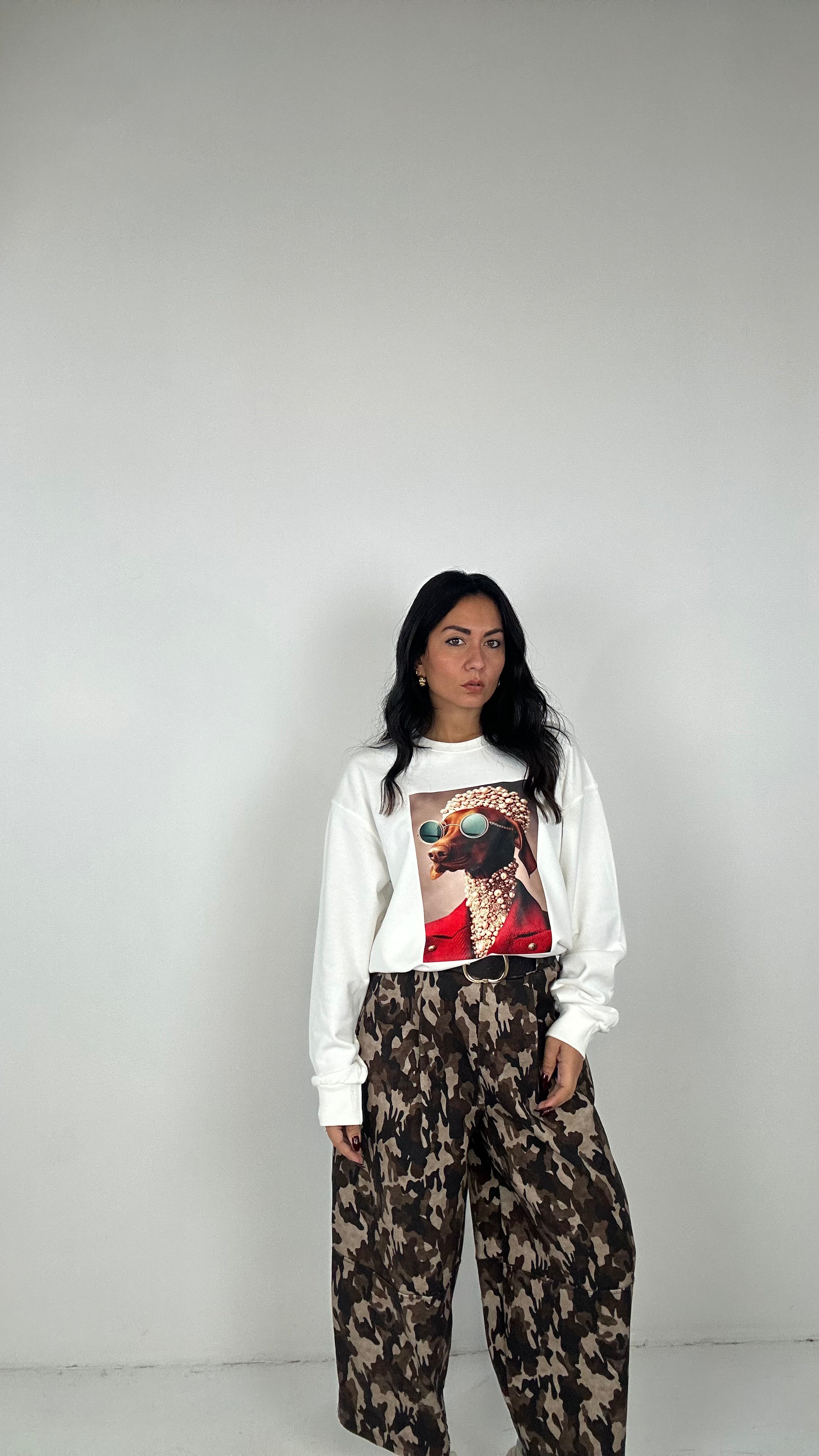 Pantalone BALLON MIMETICO - MARRONE