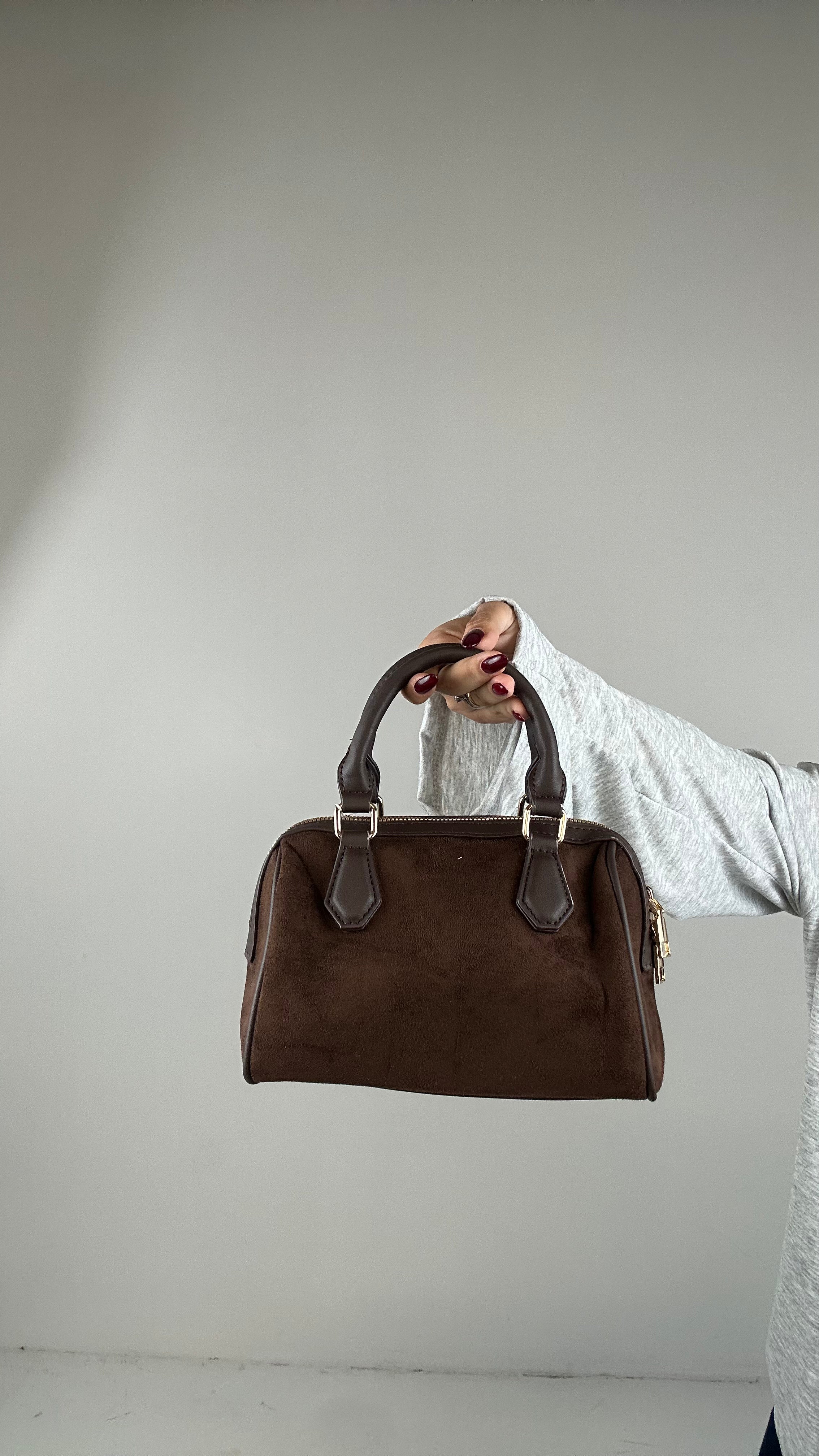 Bauletto IN CAMOSCIO - MARRONE