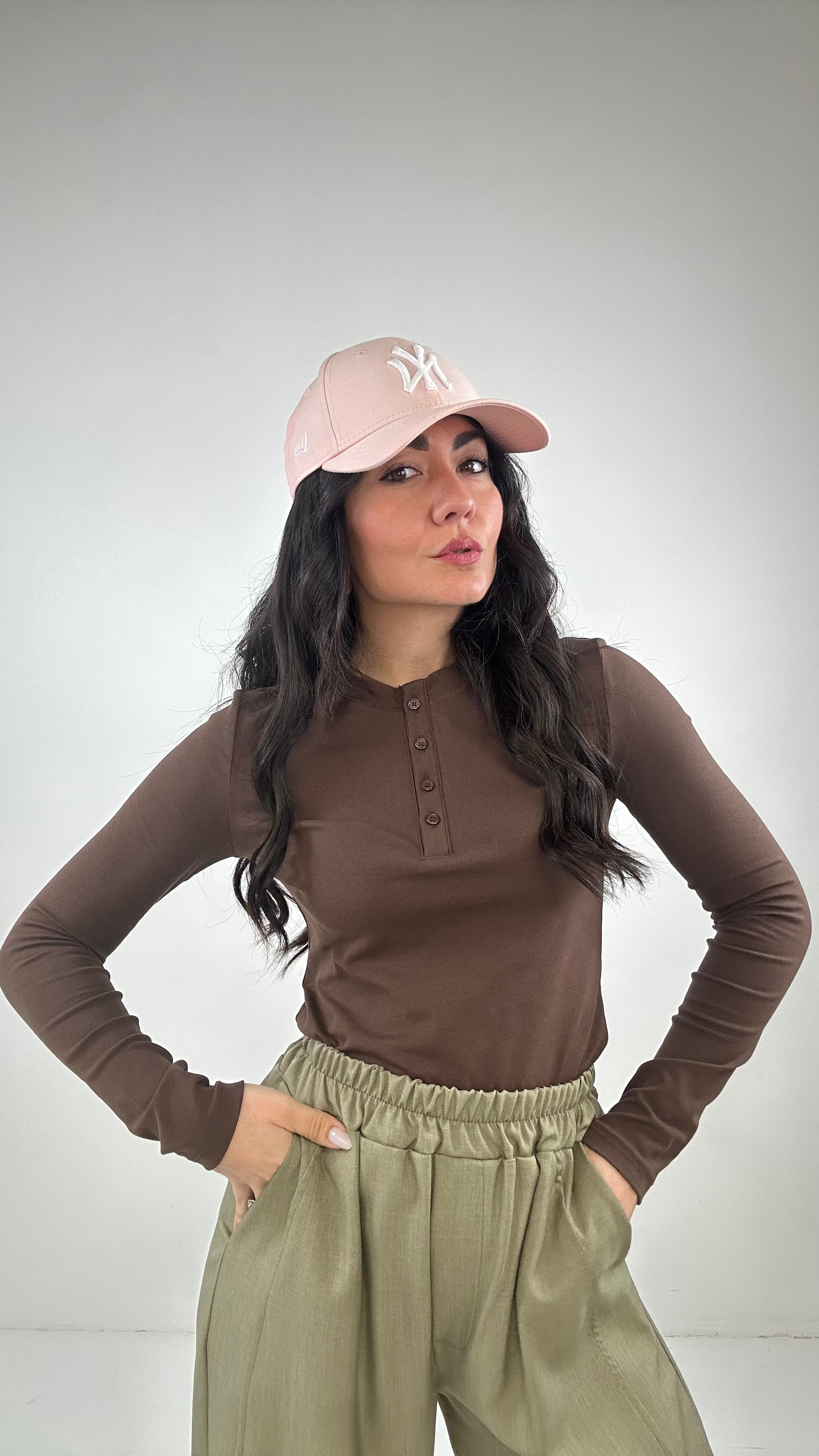 Maglia SERAFINA LUMINA - MARRONE