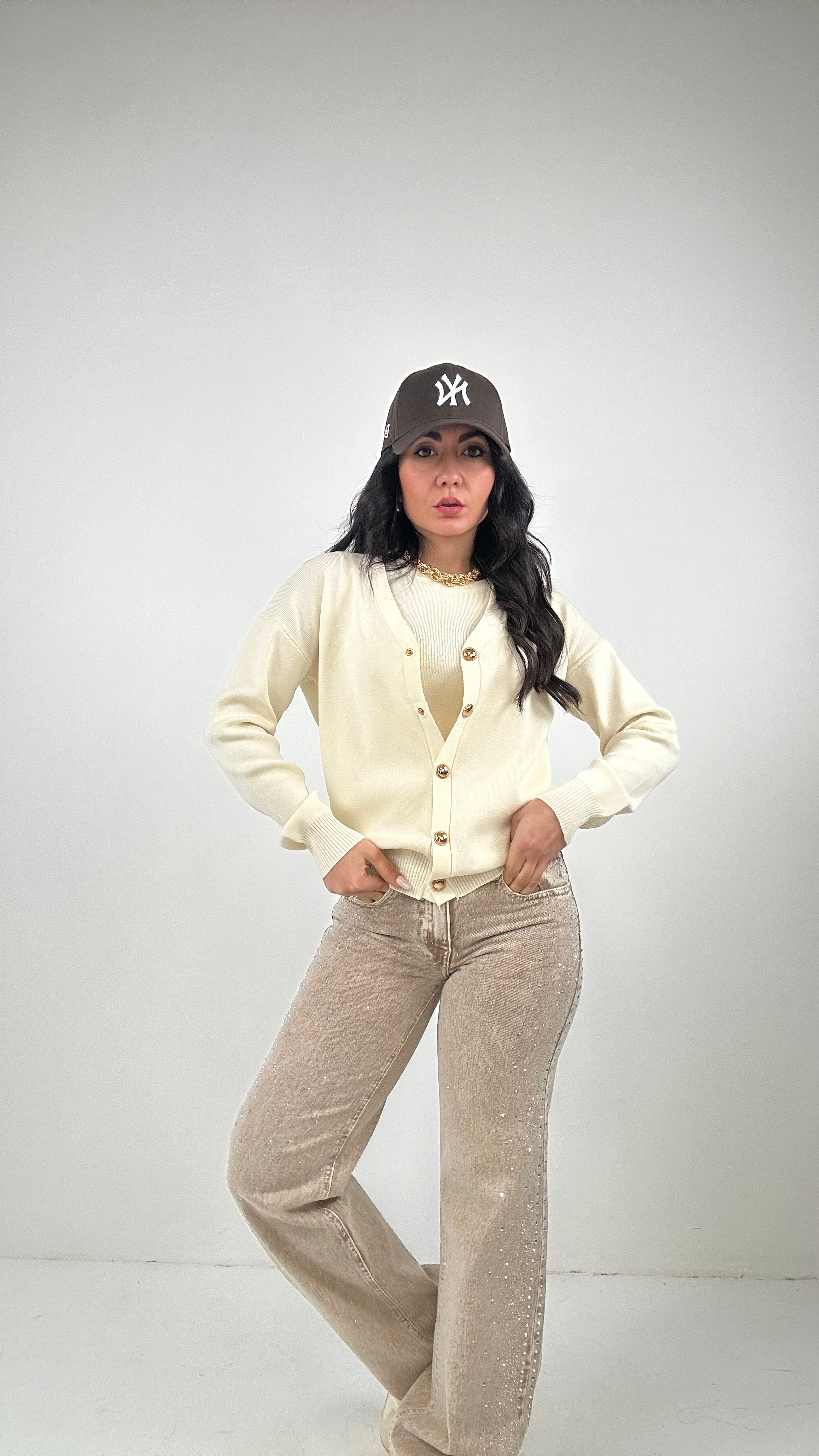 Jeans WIDE LUX - MARRONE