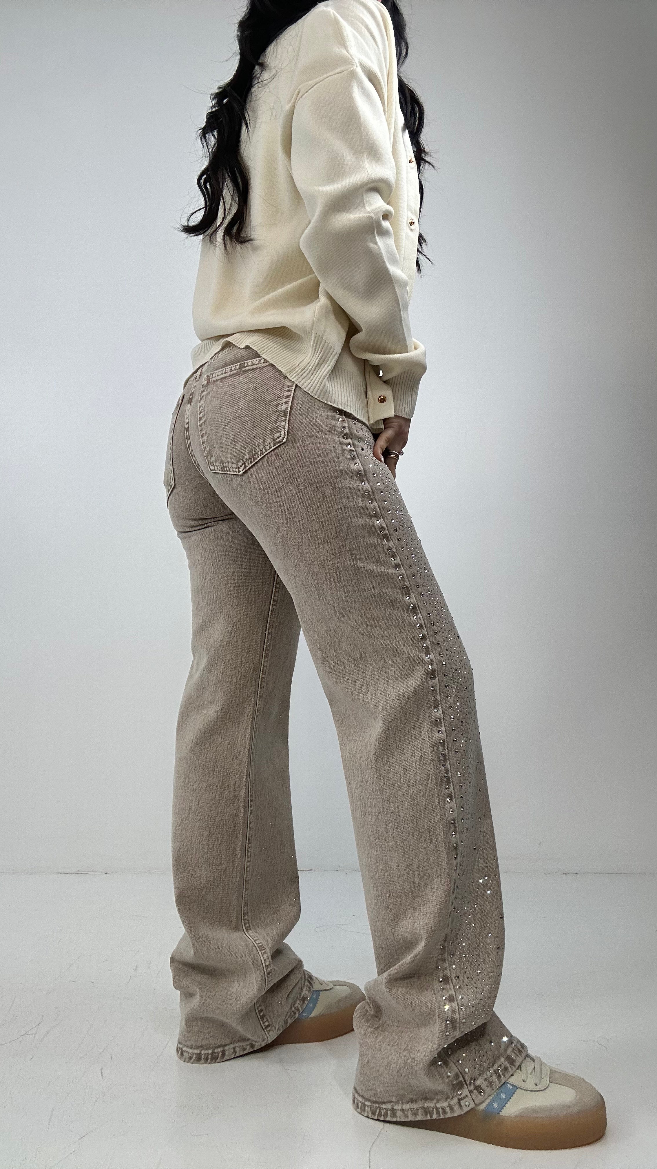 Jeans WIDE LUX - MARRONE