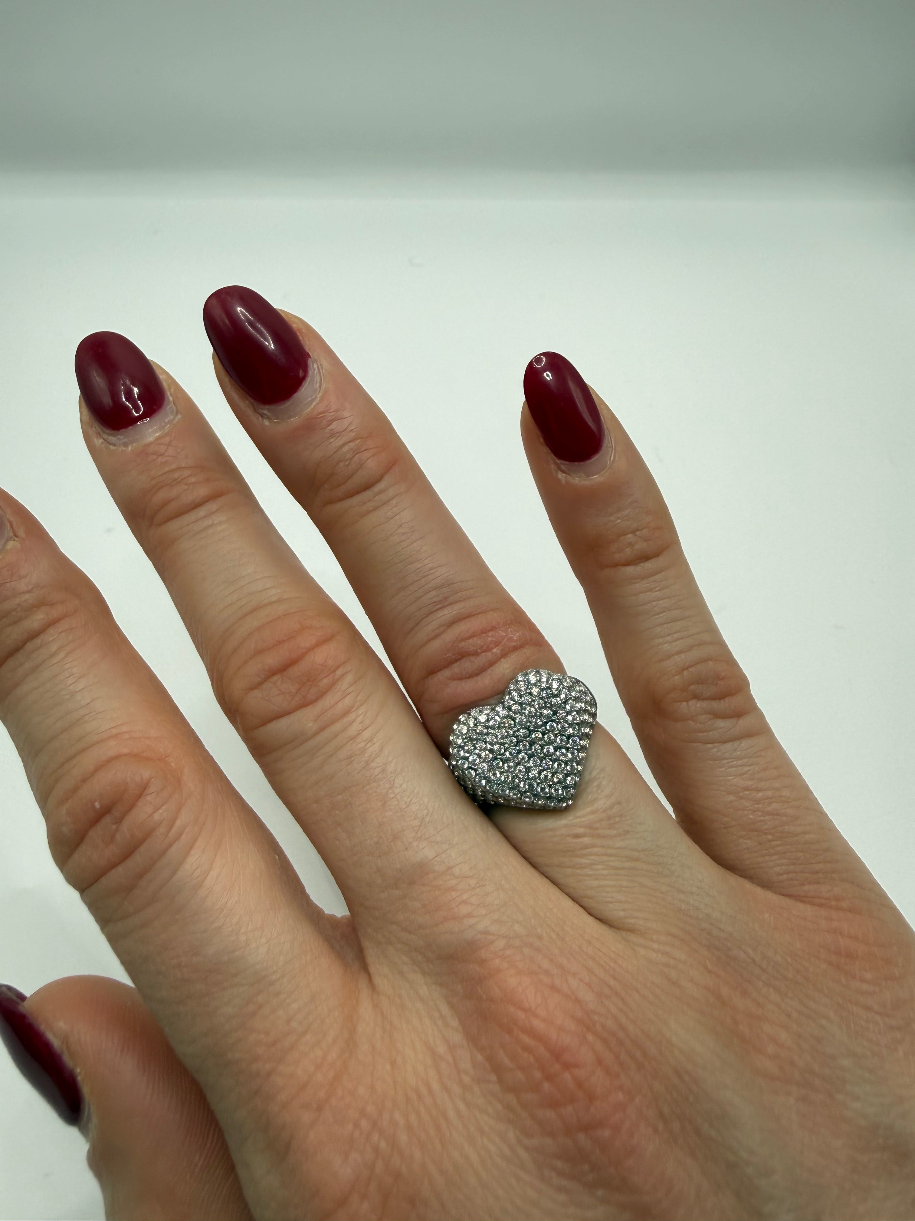 Anello CUORE BRILL - ARGENTO