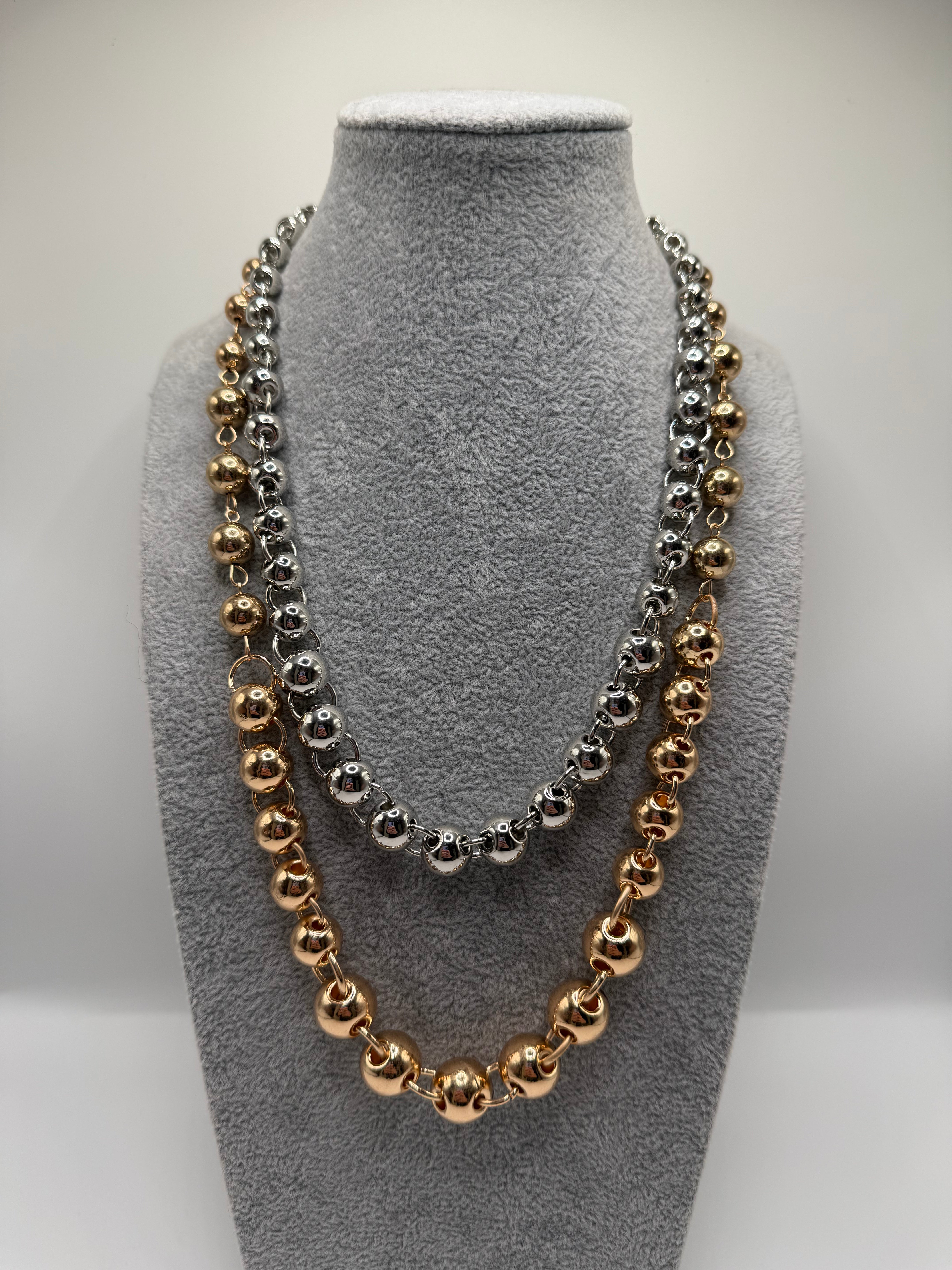 Collana BALL - ORO- ARGENTO