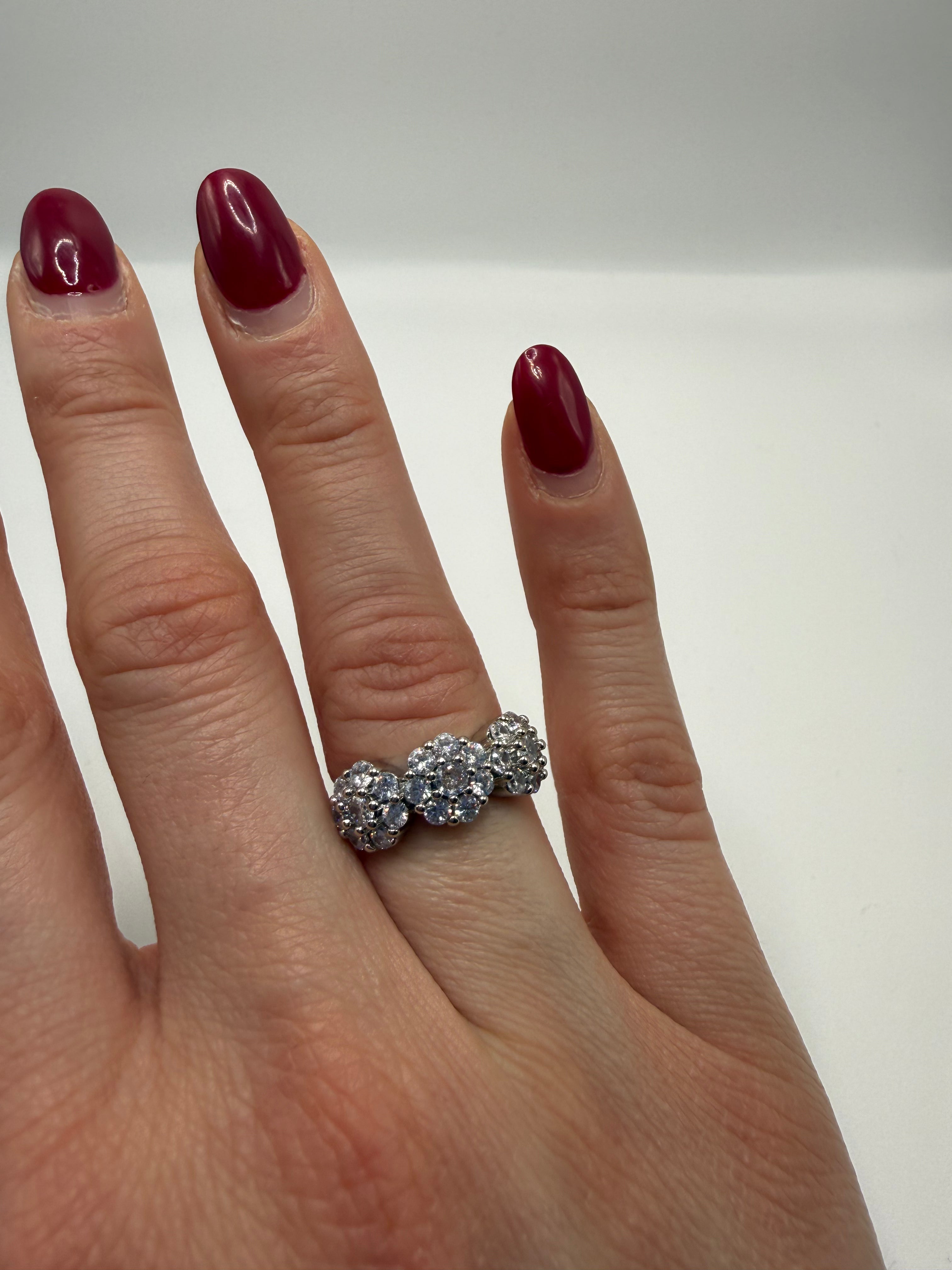 Anello TRE FIORI - ARGENTO