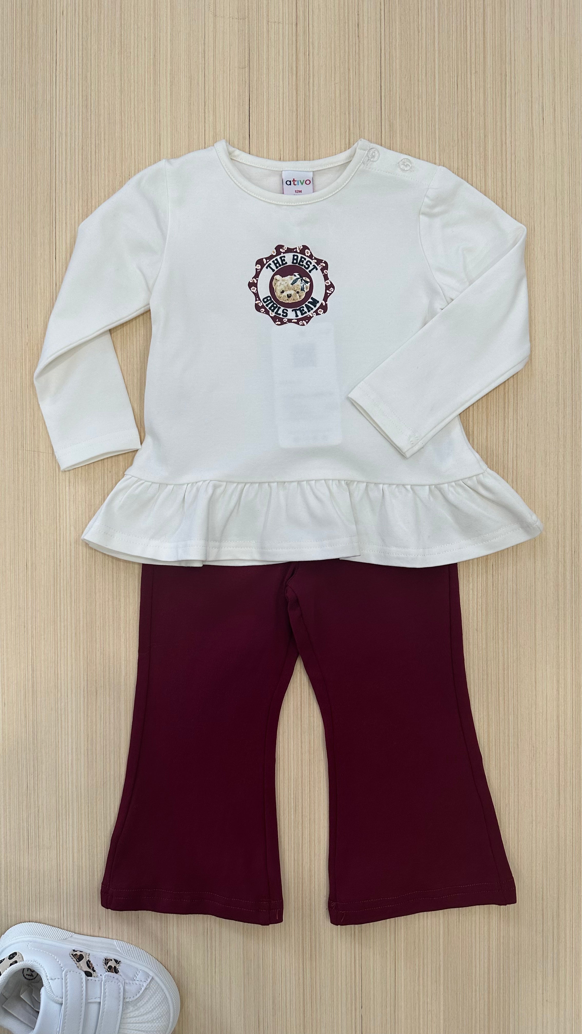 Completo THE BEST GIRLS 12-36M - BORDEAUX