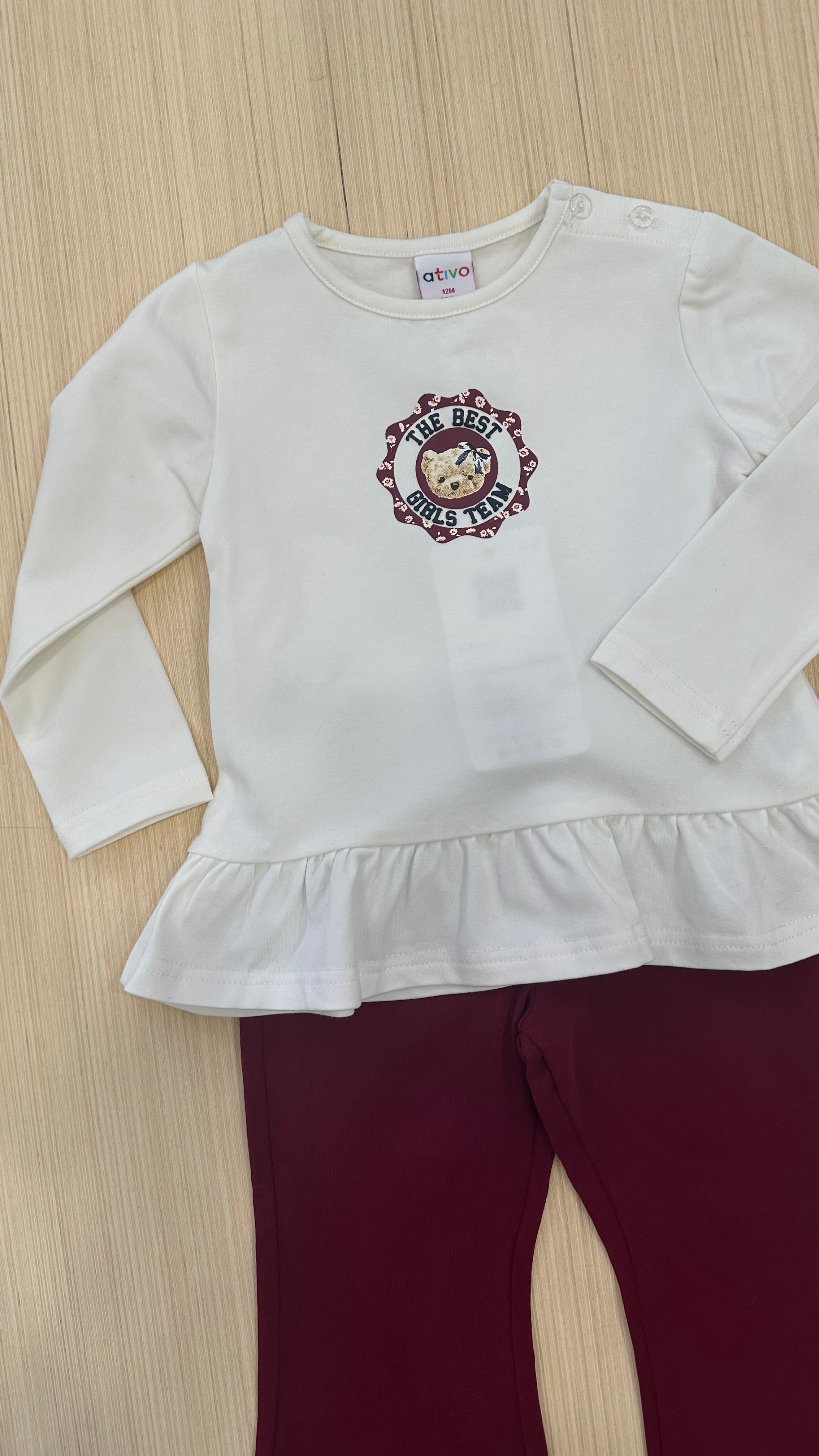 Completo THE BEST GIRLS 12-36M - BORDEAUX