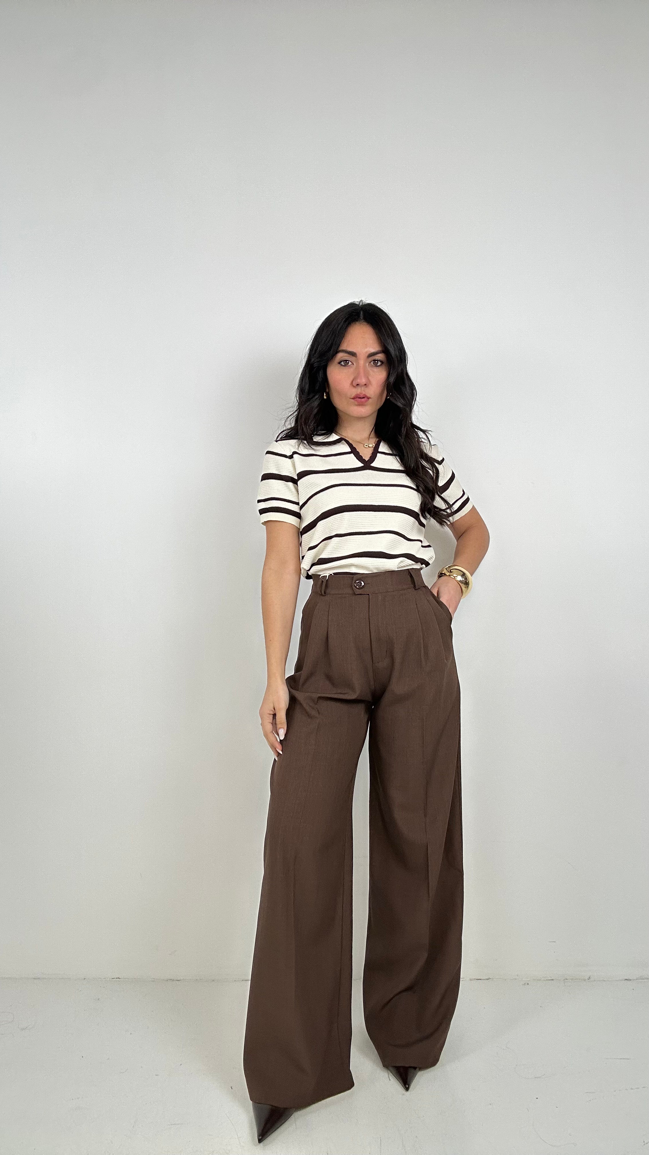 Pantalone PALAZZO DUDU - MARRONE