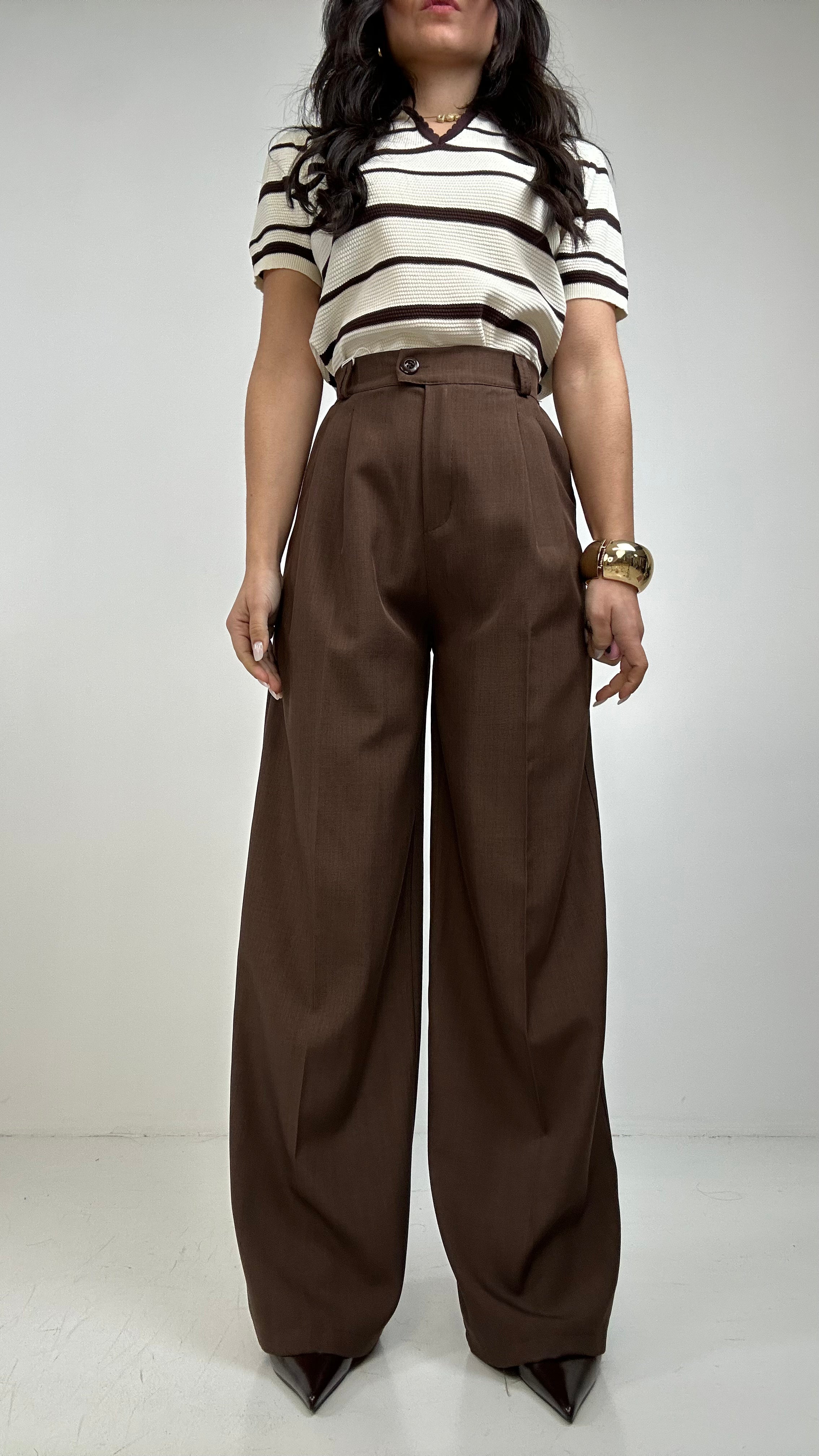 Pantalone PALAZZO DUDU - MARRONE