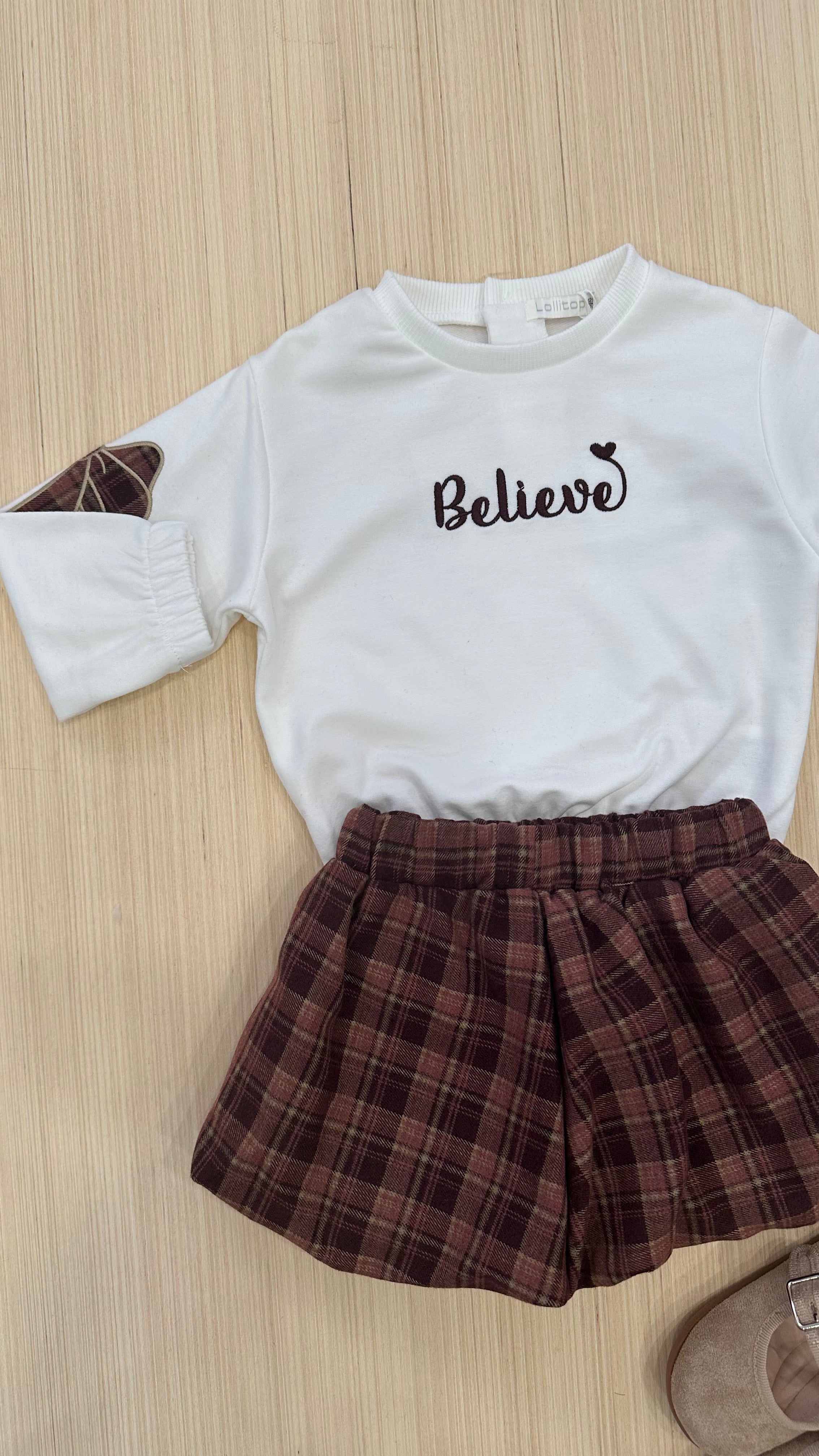 Completo BELIEVE 12-36M - BIANCO