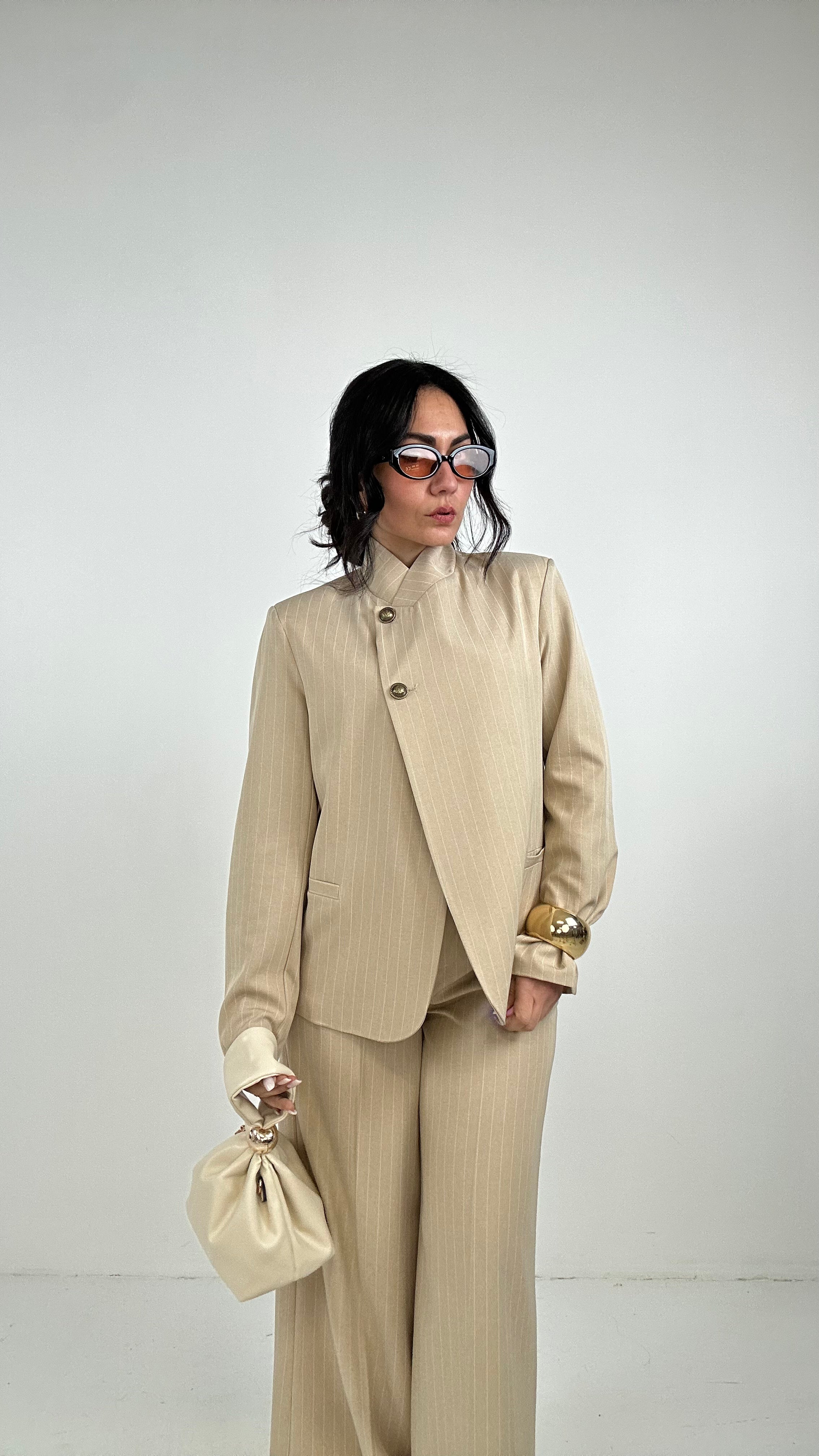 Tailleur COLLO GESSATO - BEIGE