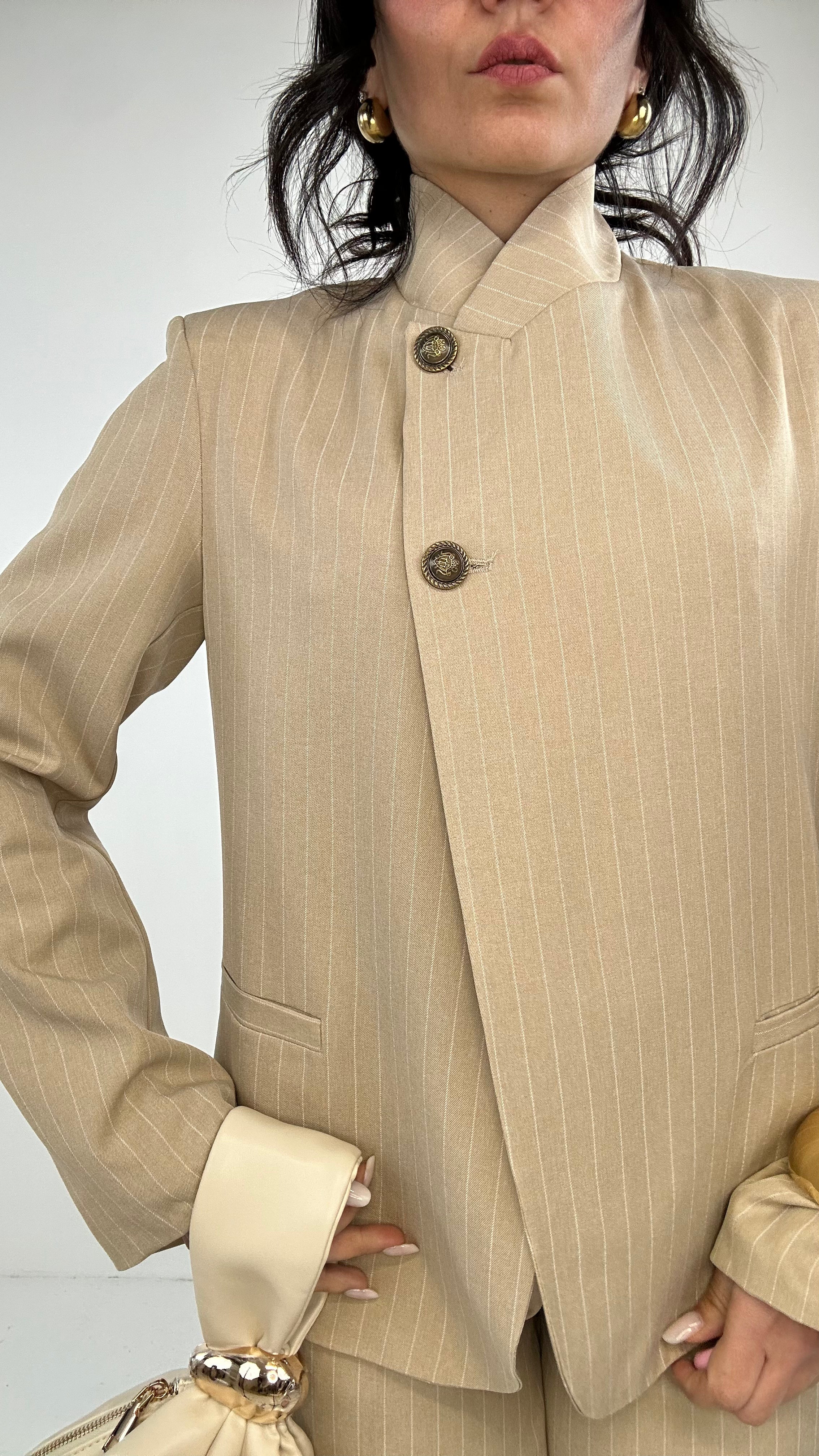 Tailleur COLLO GESSATO - BEIGE