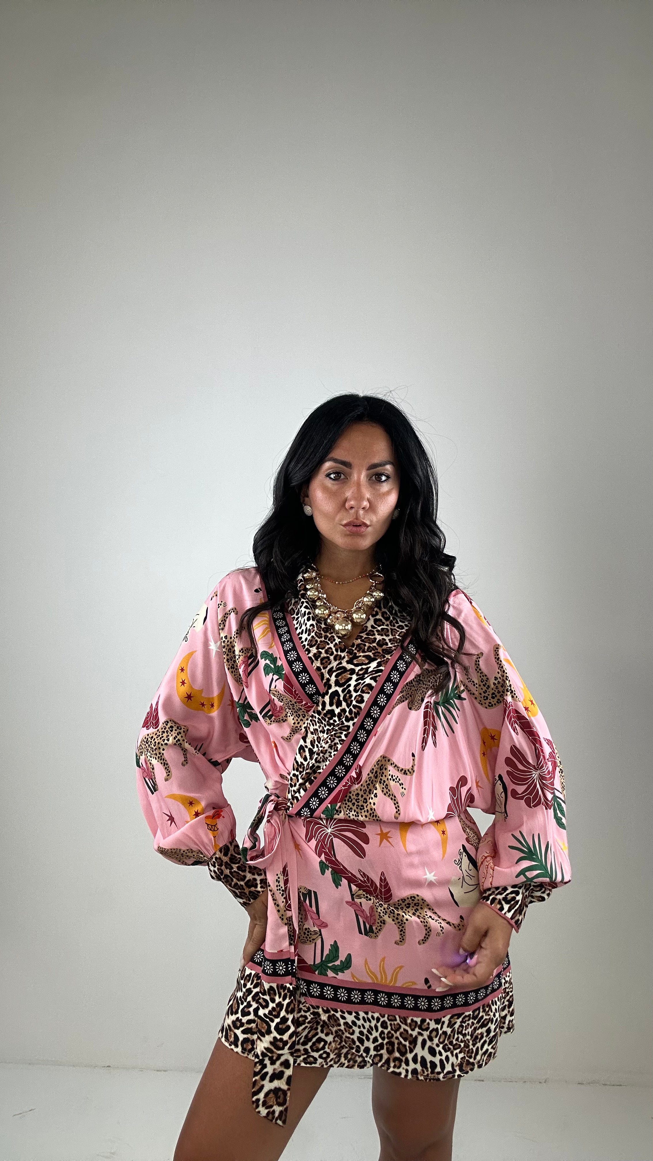 Vestito PORTAFOGLIO SEASON - ROSA