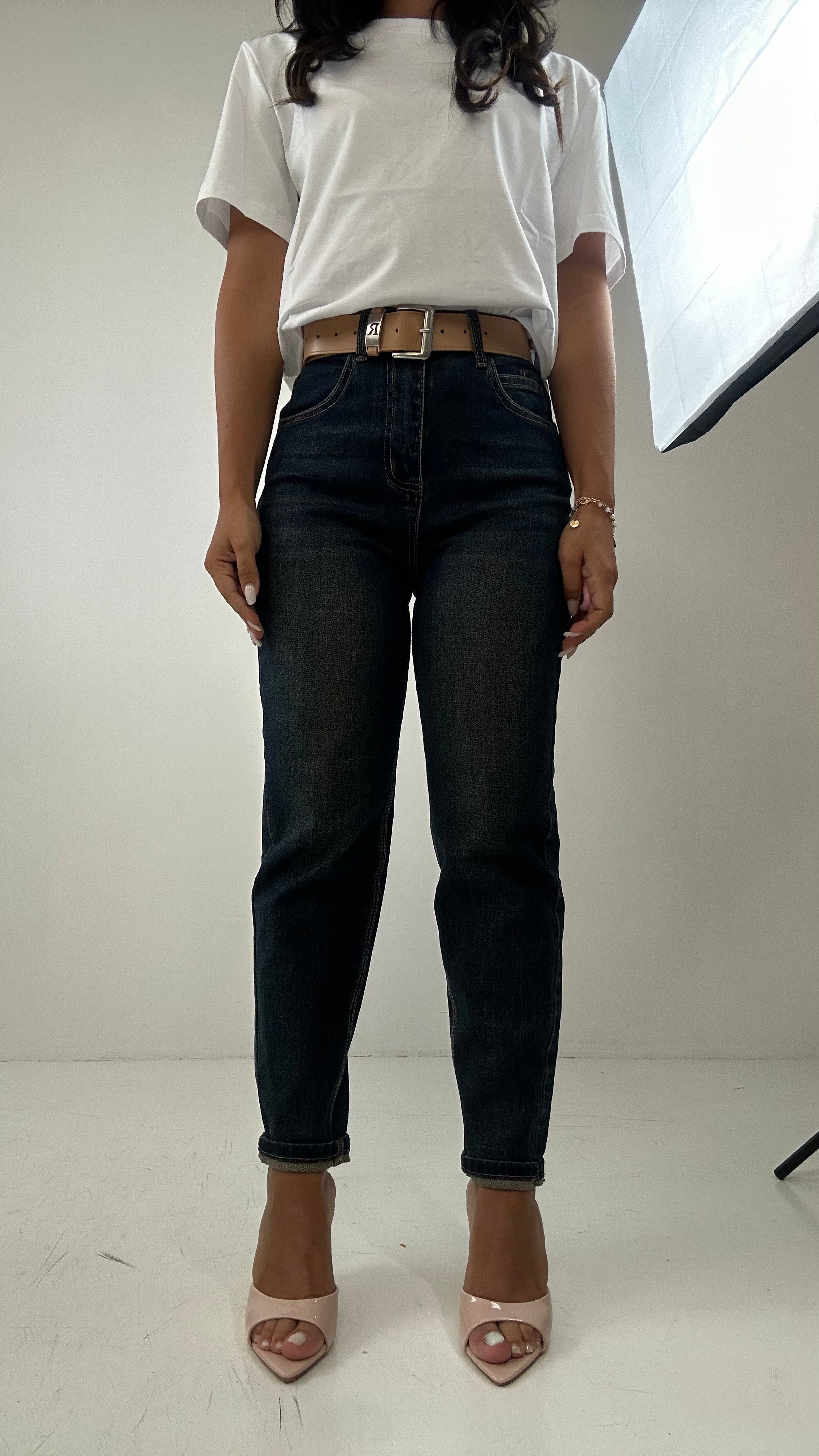 Jeans MOM CON CINTURA - JEANS