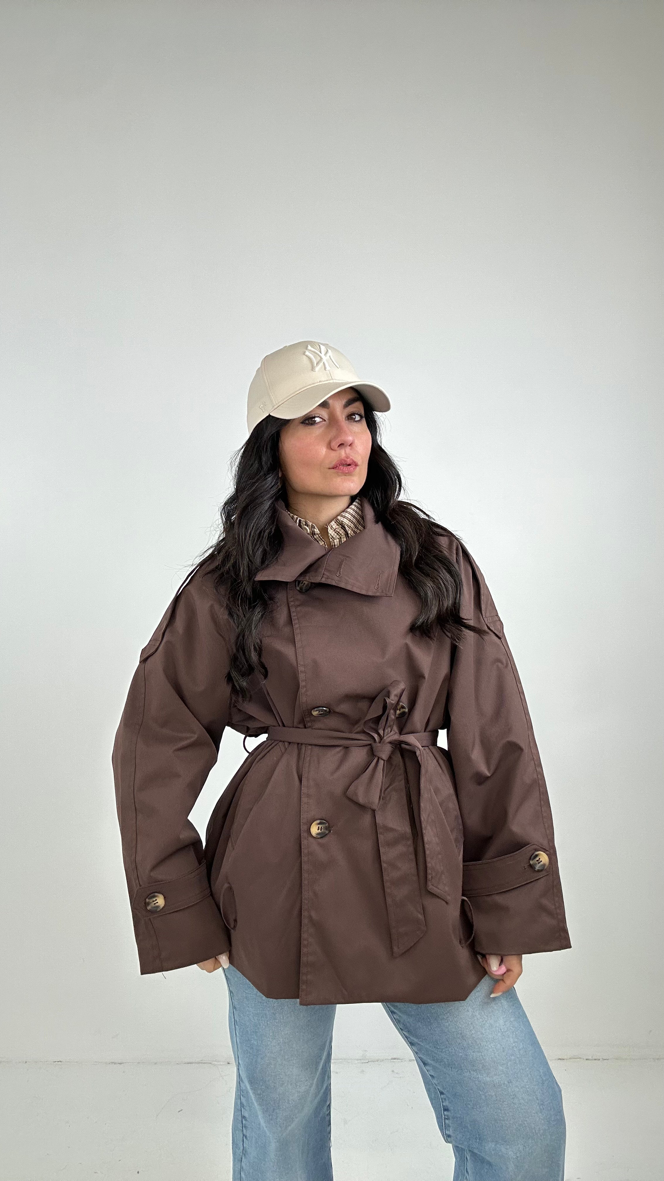Trench COLLO - MARRONE