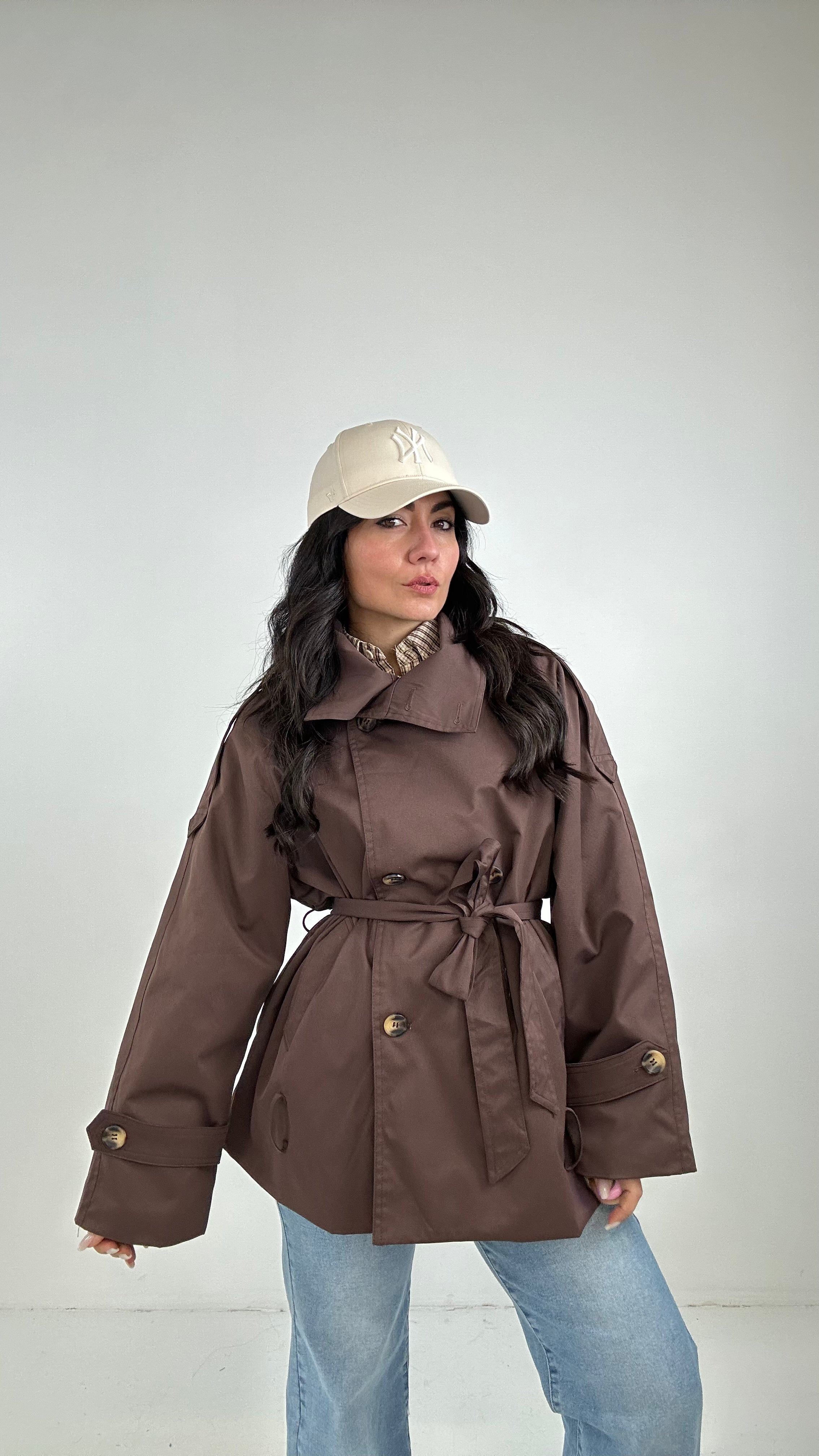 Trench COLLO - MARRONE