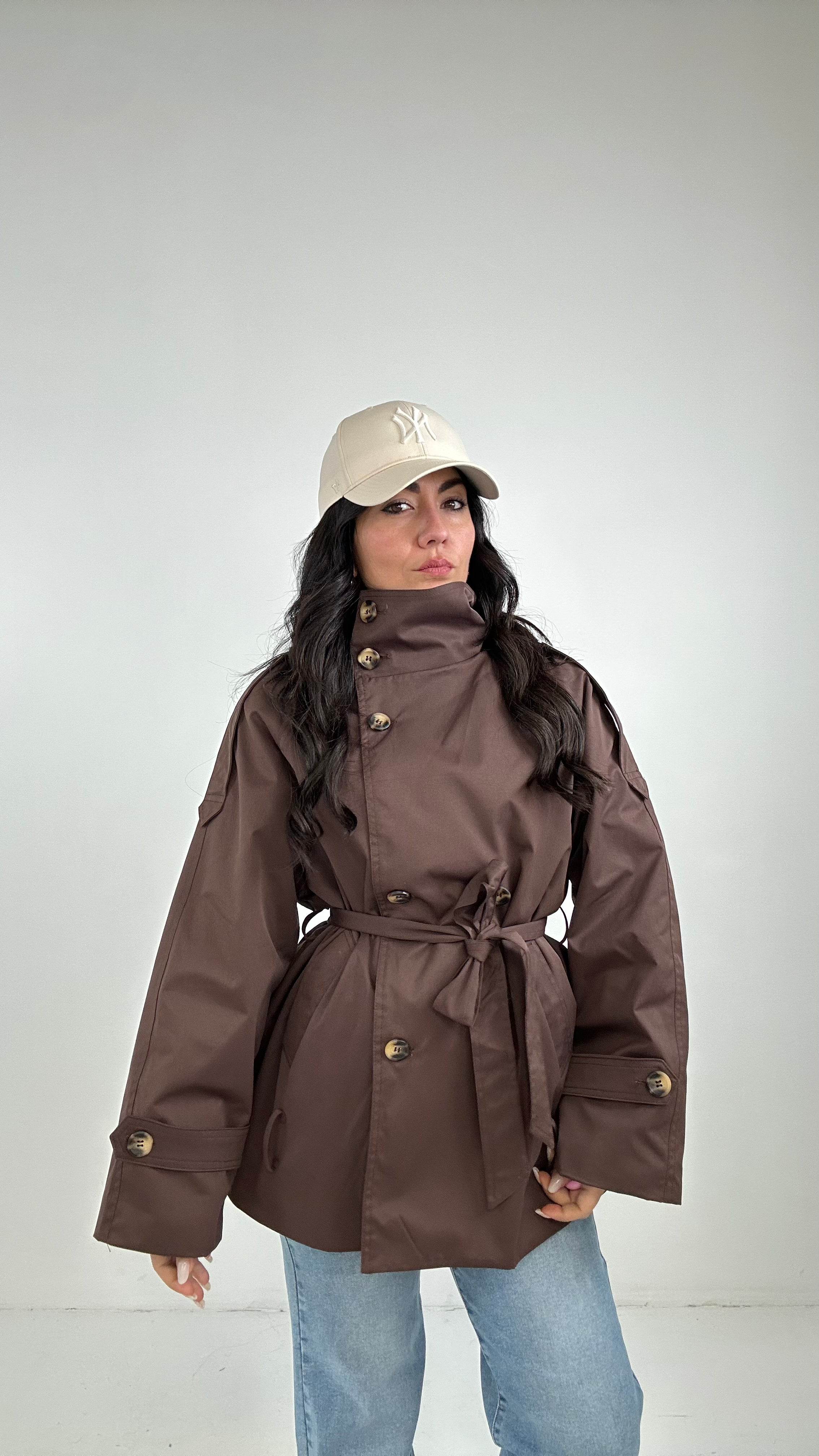 Trench COLLO - MARRONE