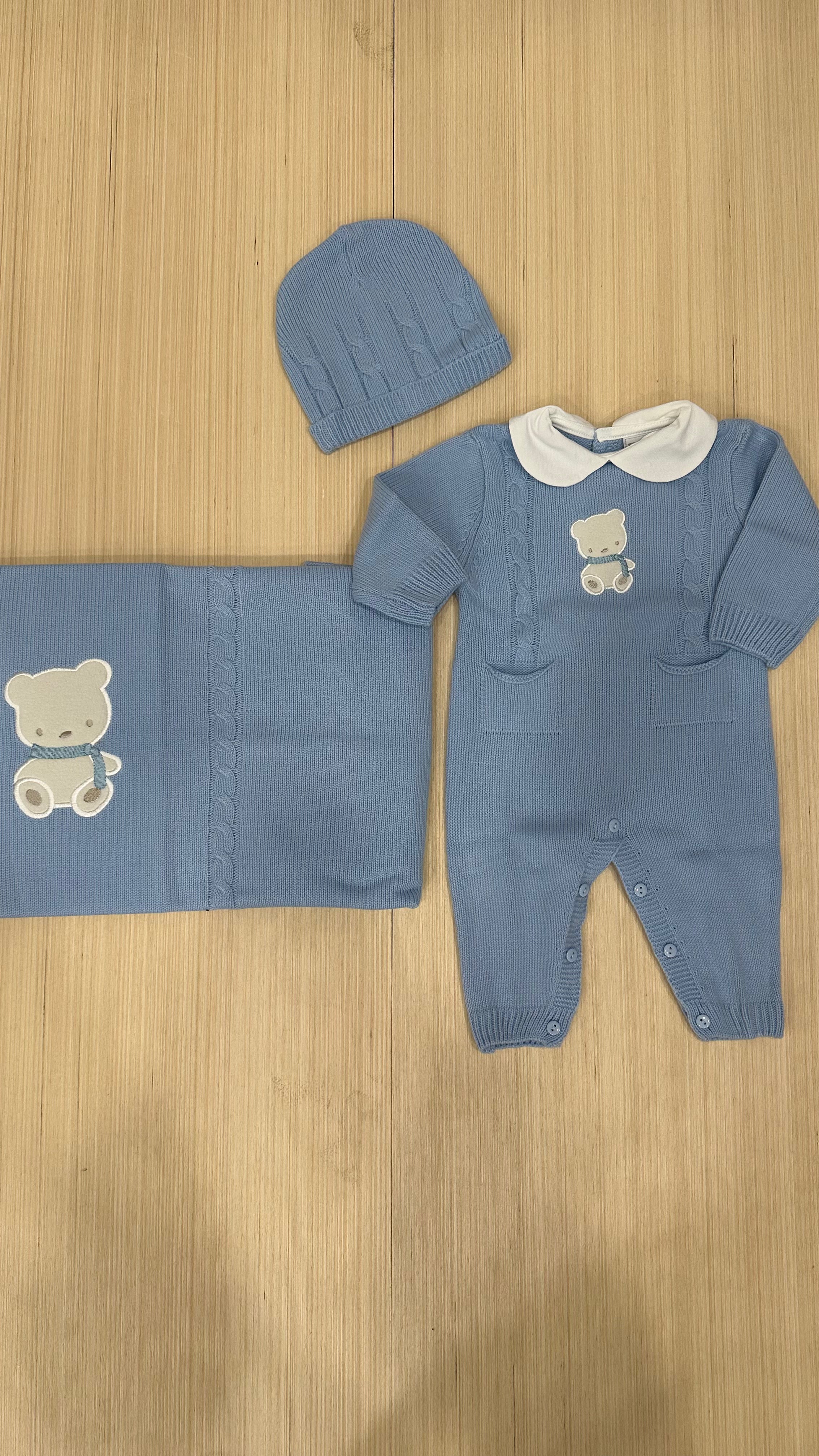 Set PASTELLO ORSETTO - AZZURRO