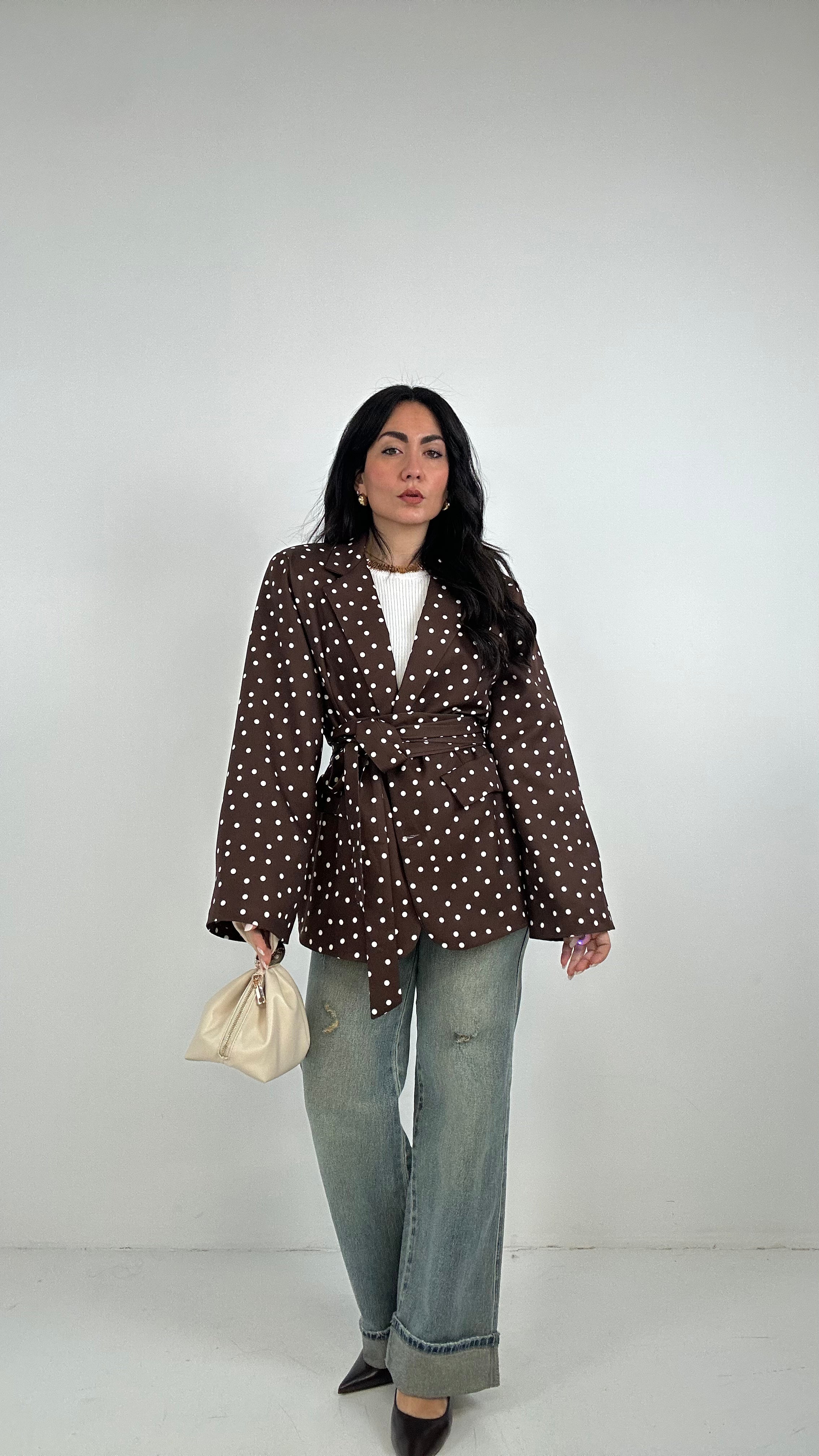 Jeans WIDE STRAPPETTO PIEGA - JEANS