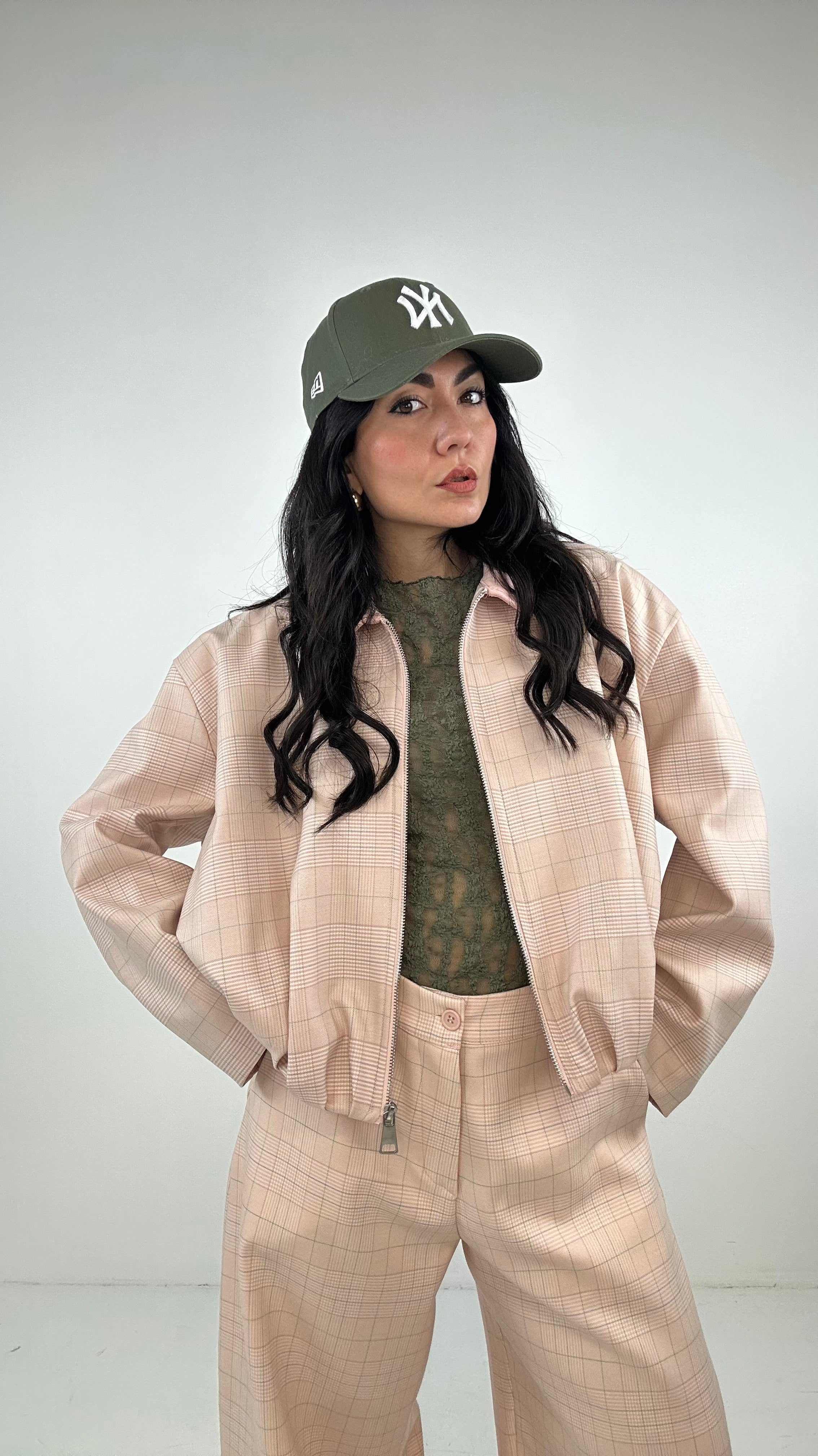 Completo BALLON QUADRETTI - ROSA