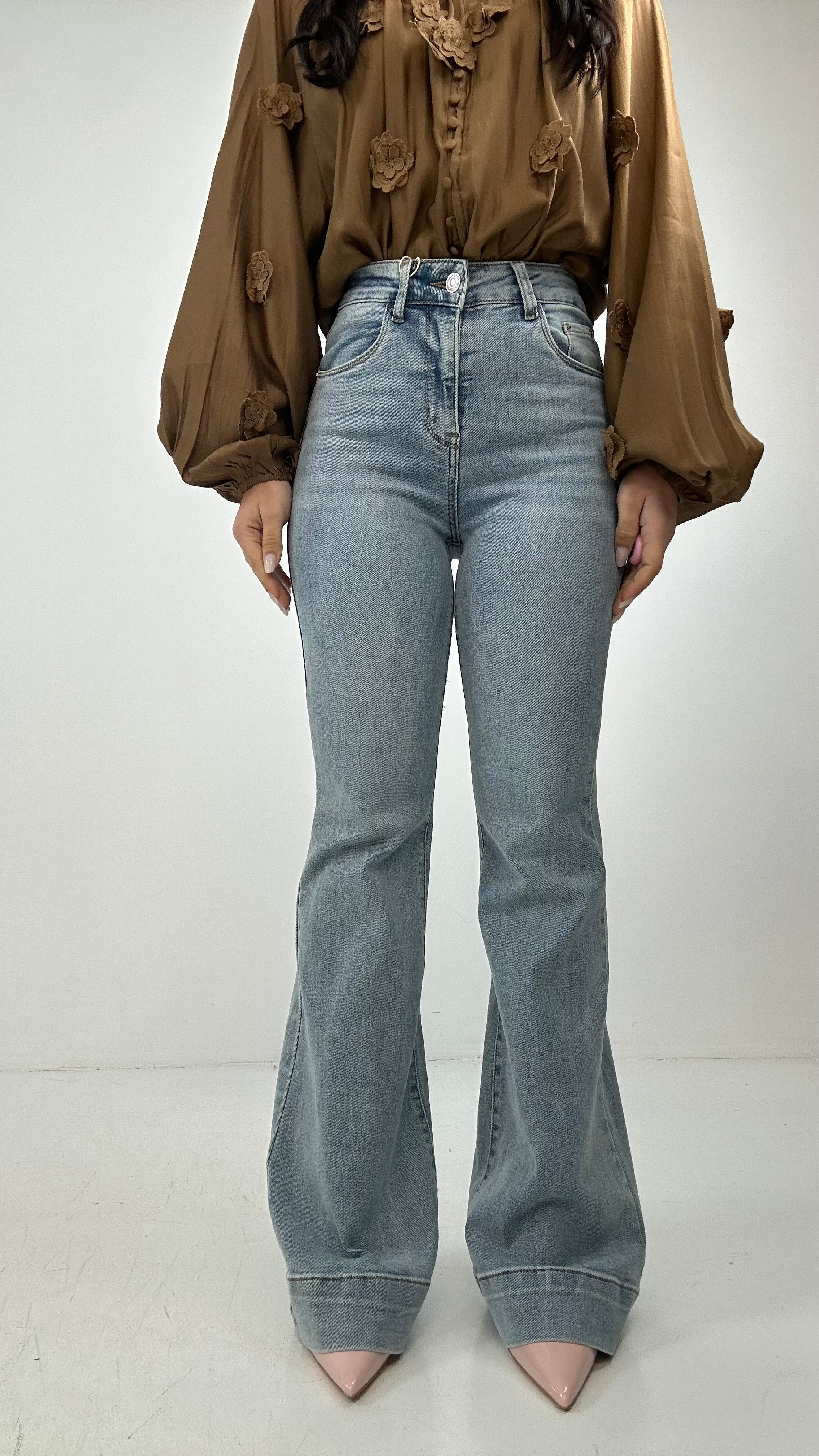 Jeans FLARE VINTAGE - JEANS CHIARO