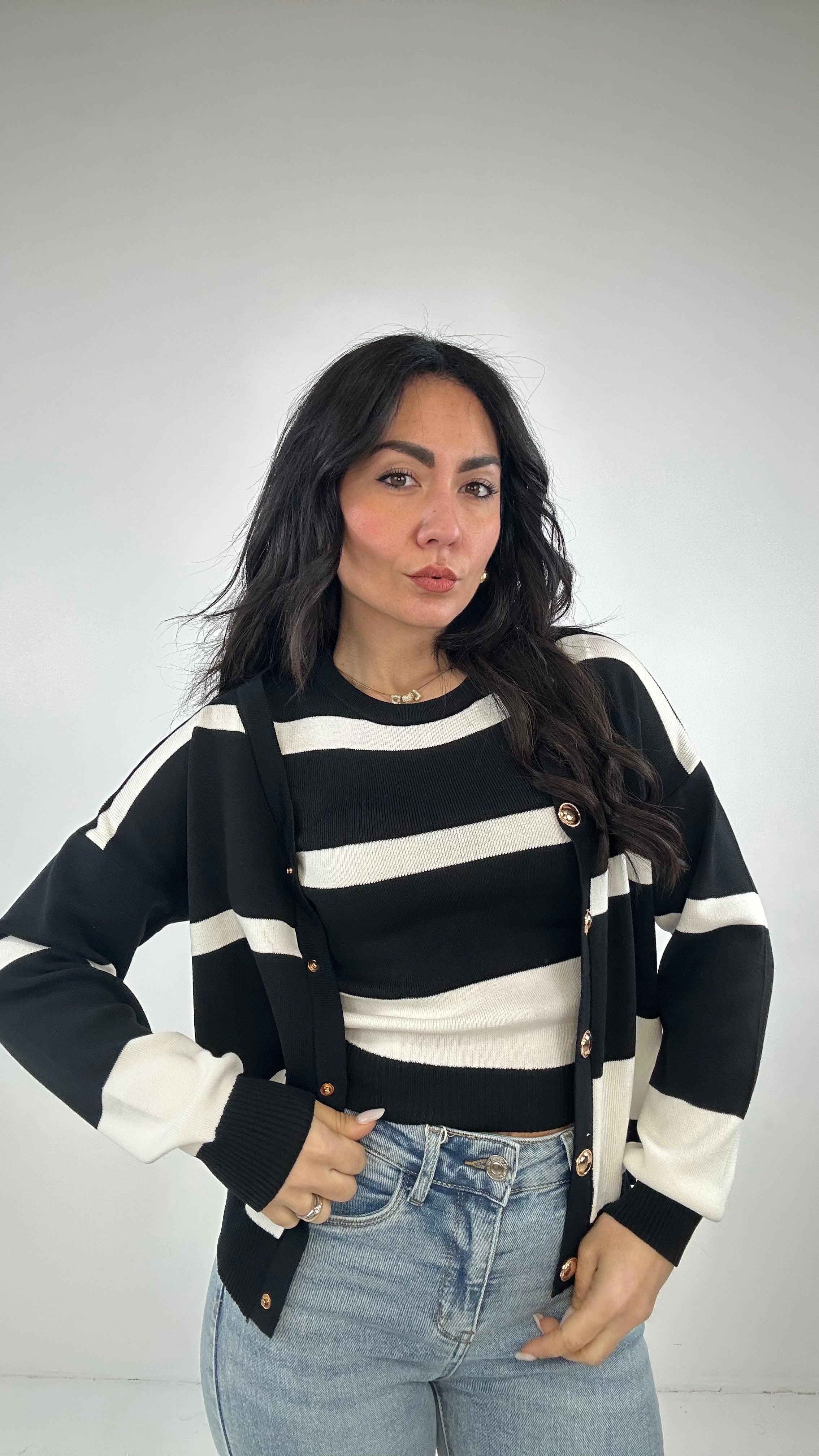 Twin-set RIGHE - NERO