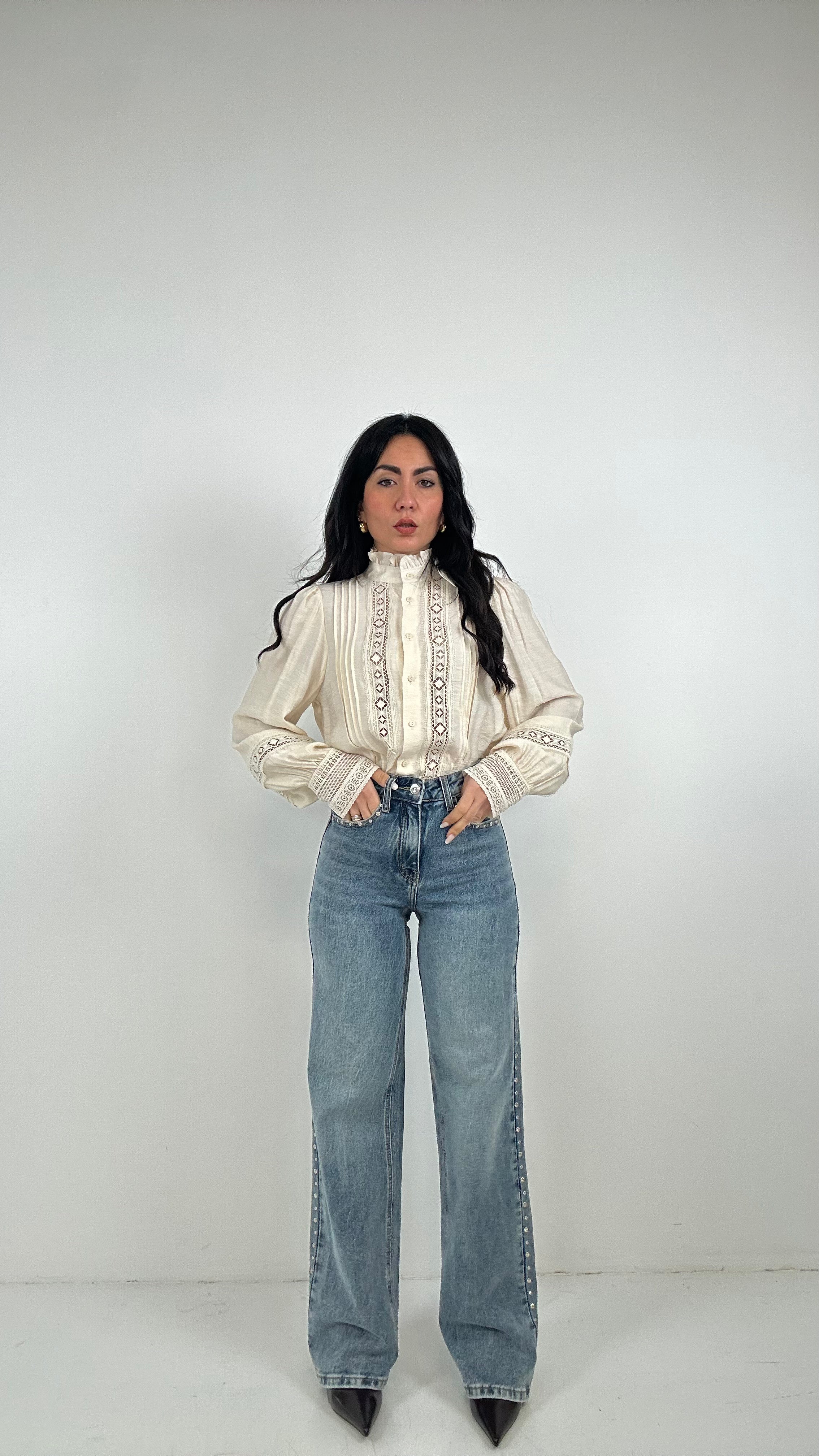 Jeans STRAIGHT FIT BORCHIETTA - JEANS