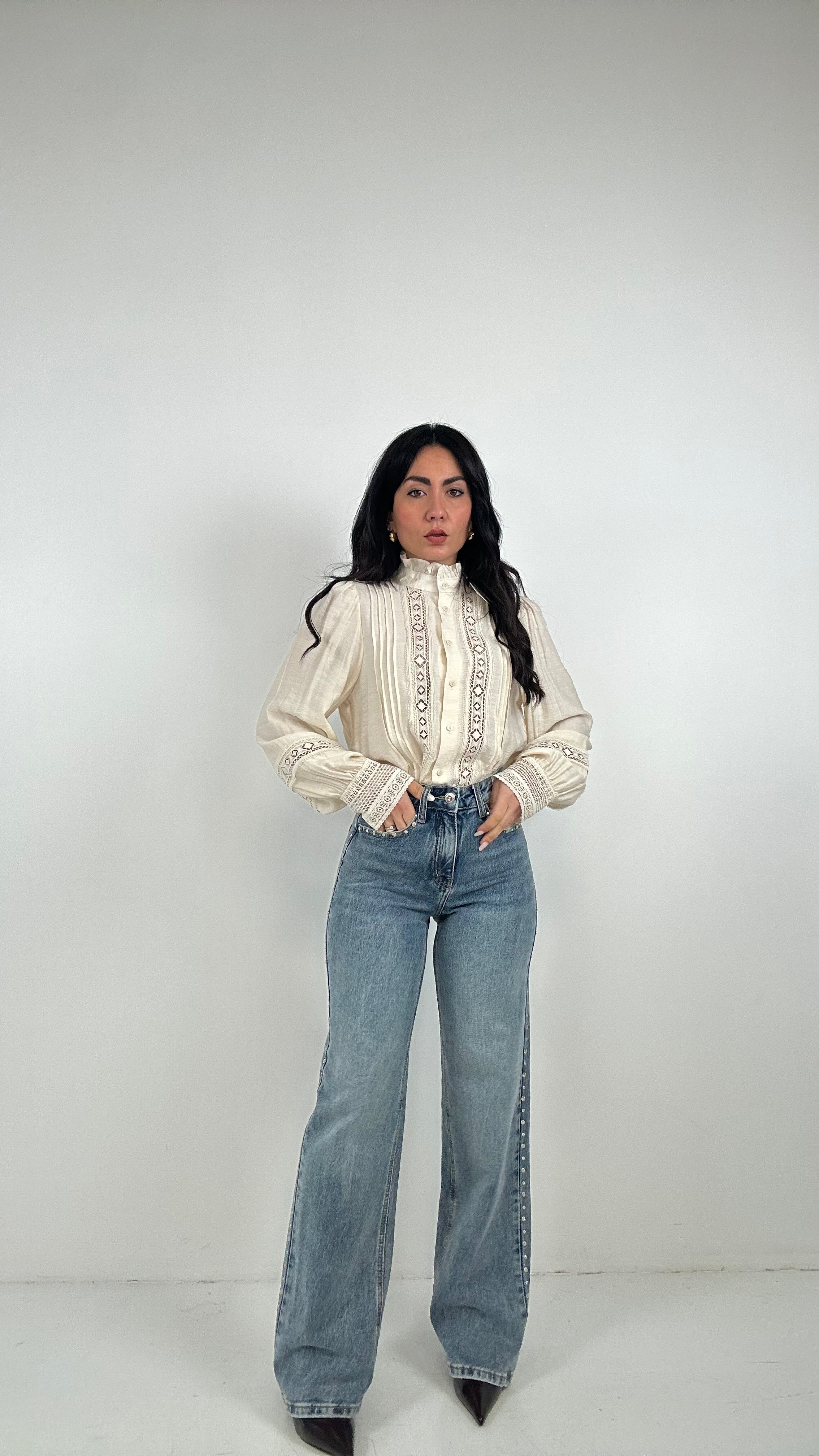 Jeans STRAIGHT FIT BORCHIETTA - JEANS