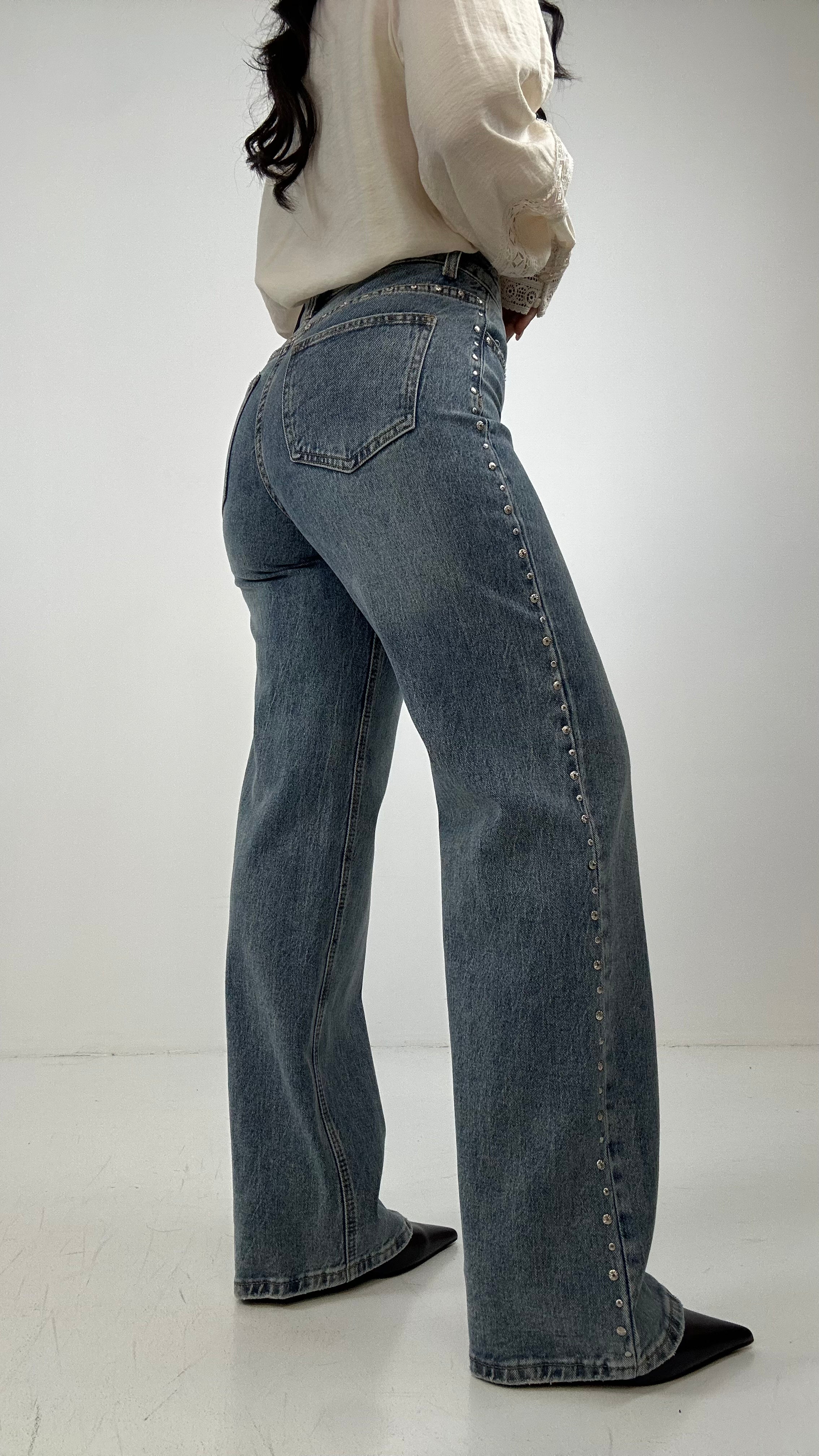 Jeans STRAIGHT FIT BORCHIETTA - JEANS