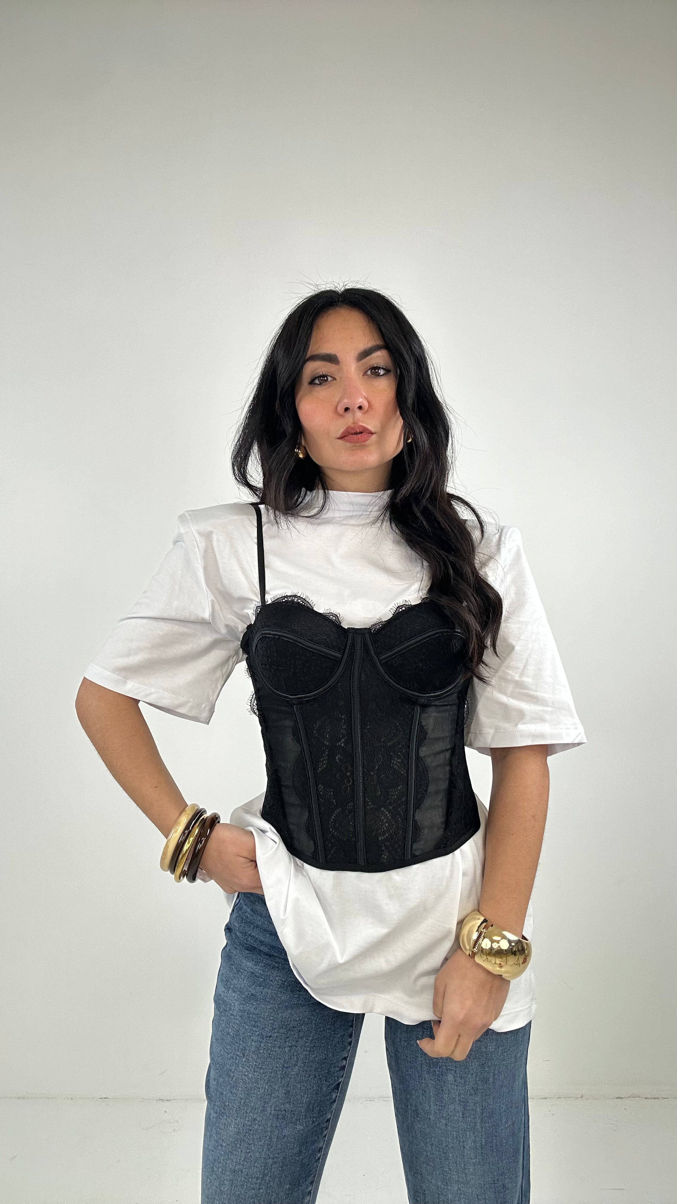 Corpetto BRIDGERTON - NERO