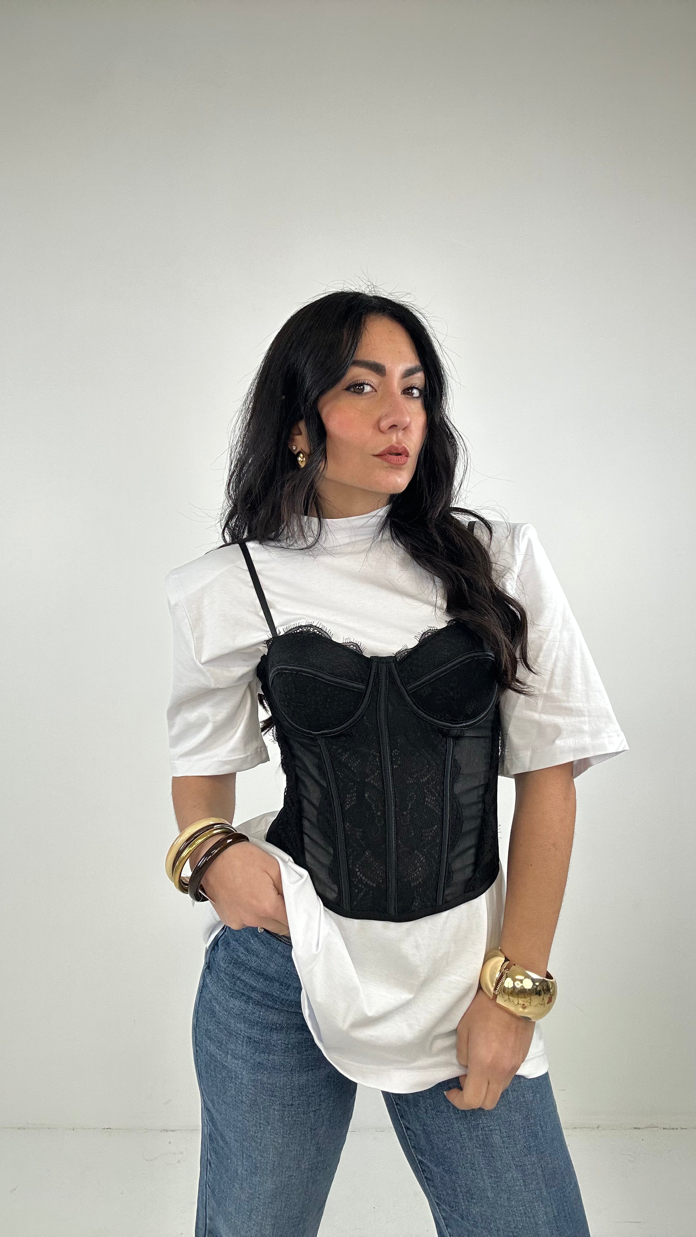 Corpetto BRIDGERTON - NERO