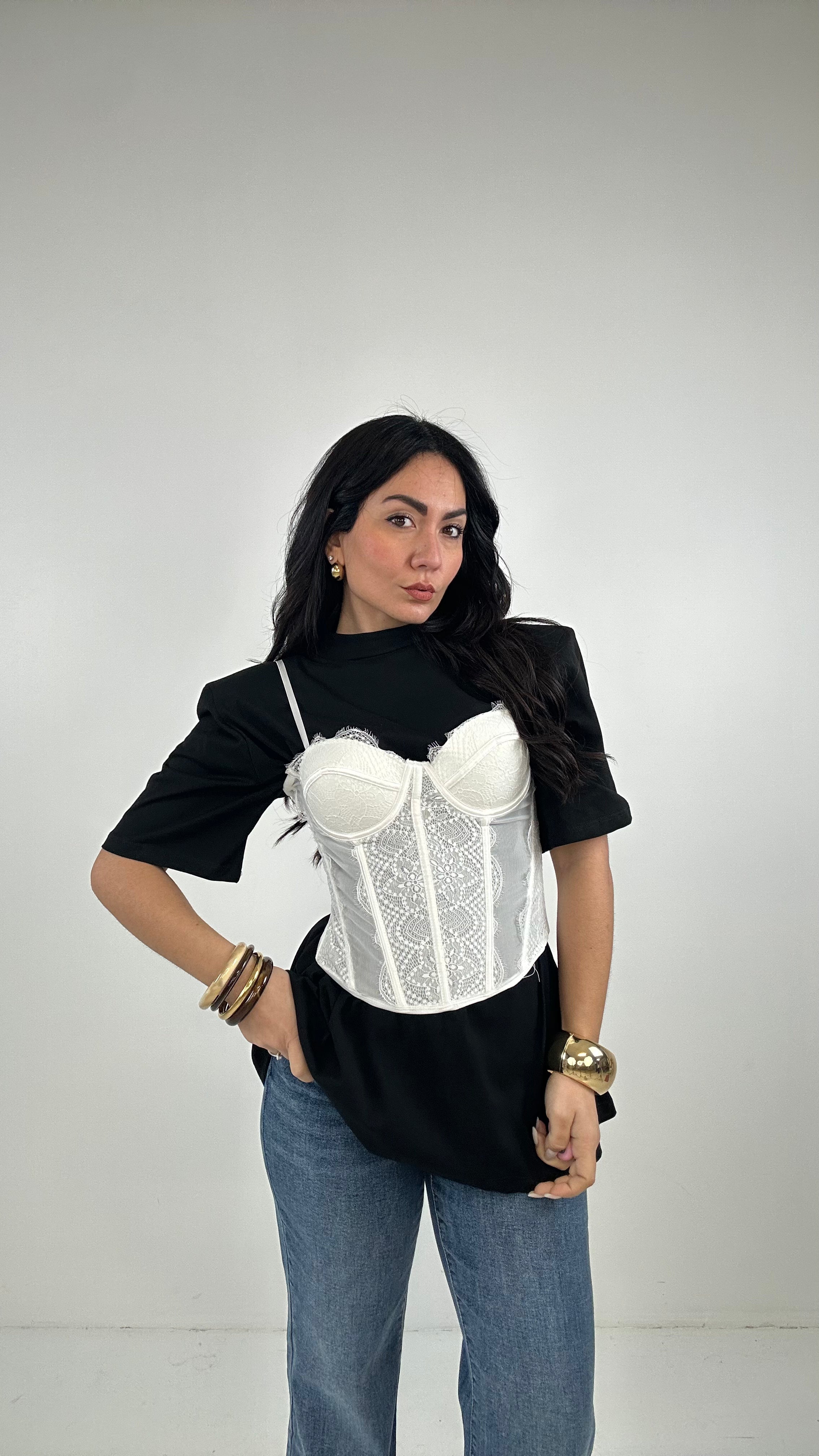 Corpetto BRIDGERTON - BIANCO