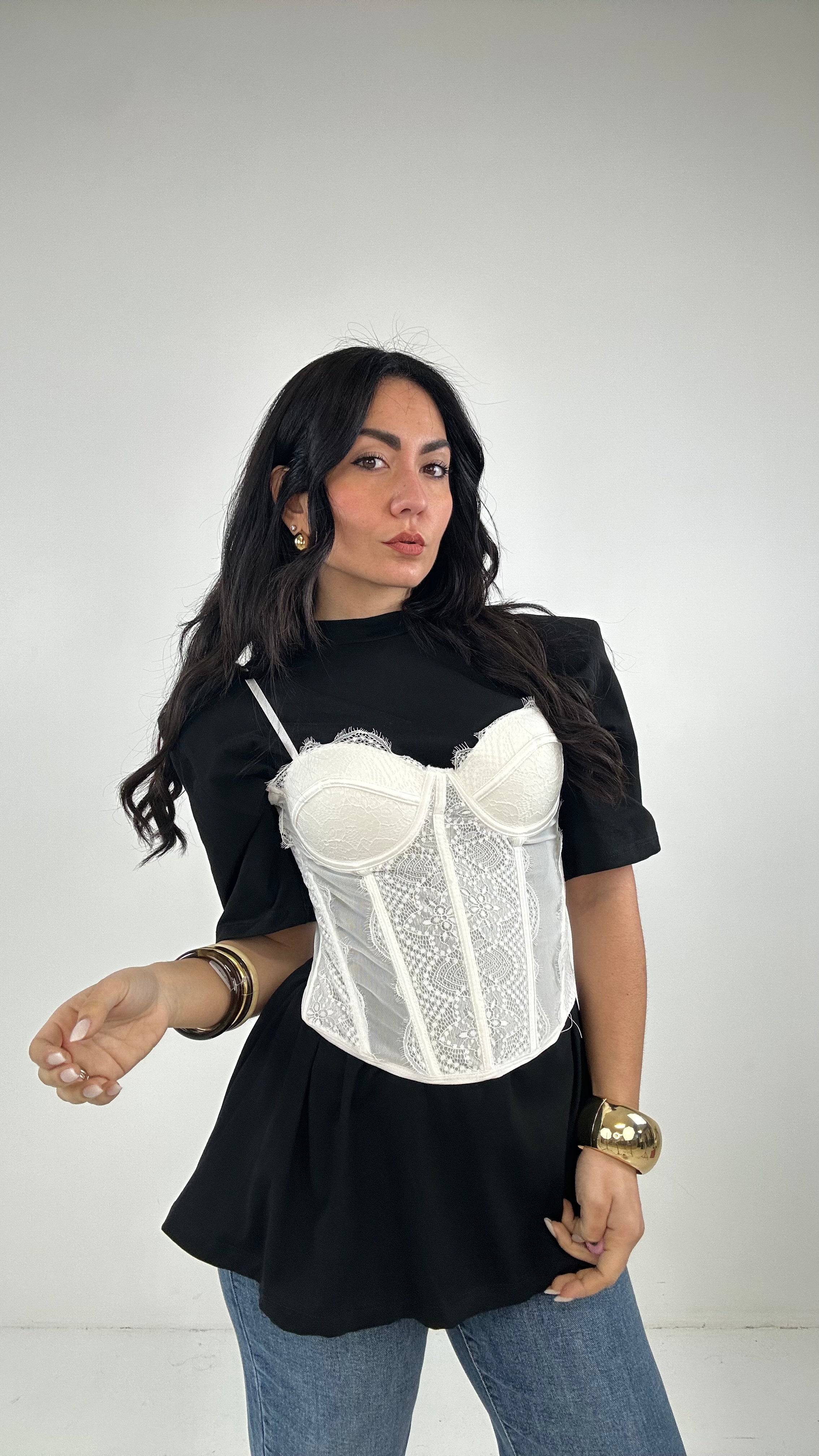 Corpetto BRIDGERTON - BIANCO