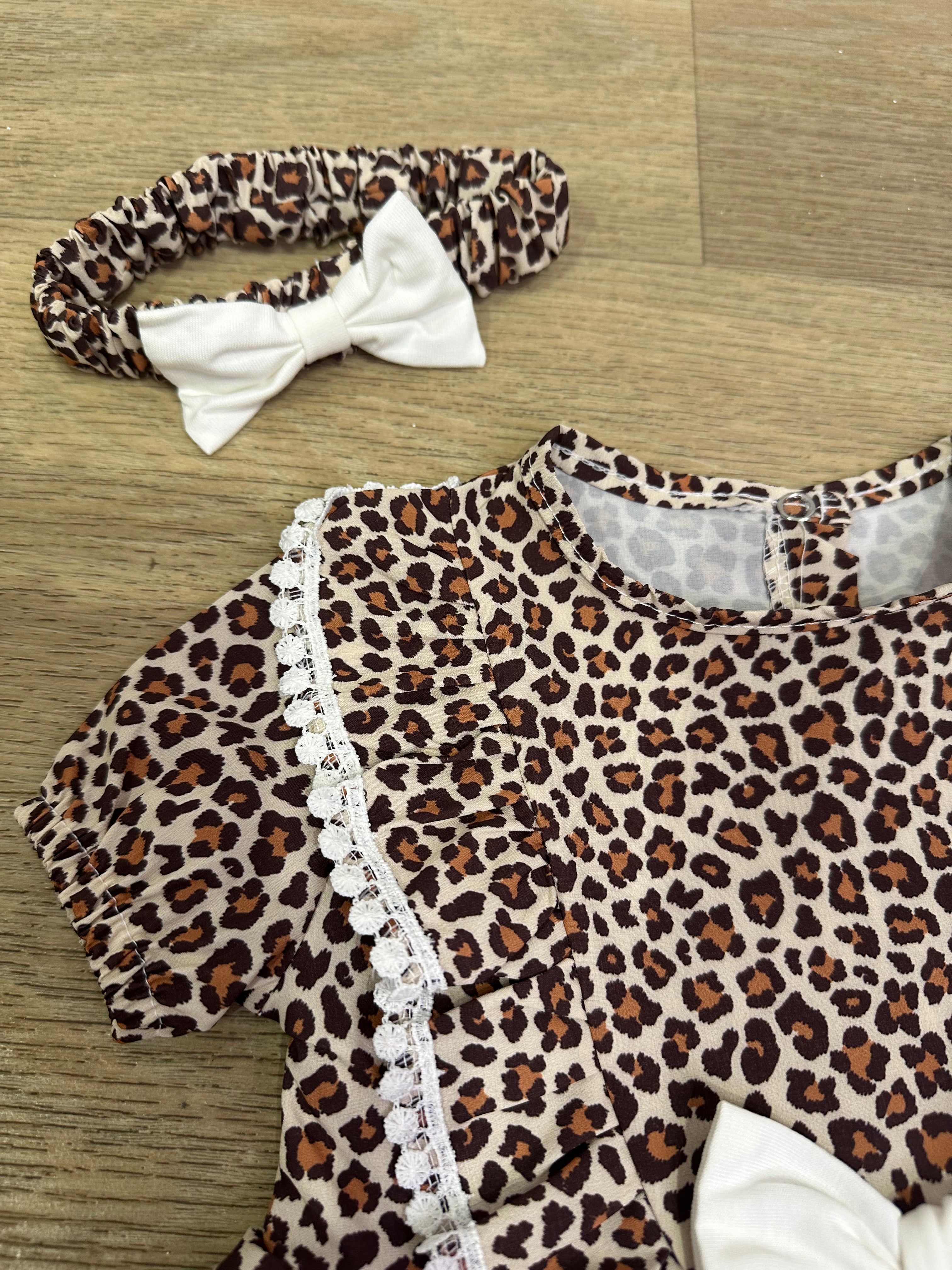Vestitino ANIMALIER 6-24M - MARRONE