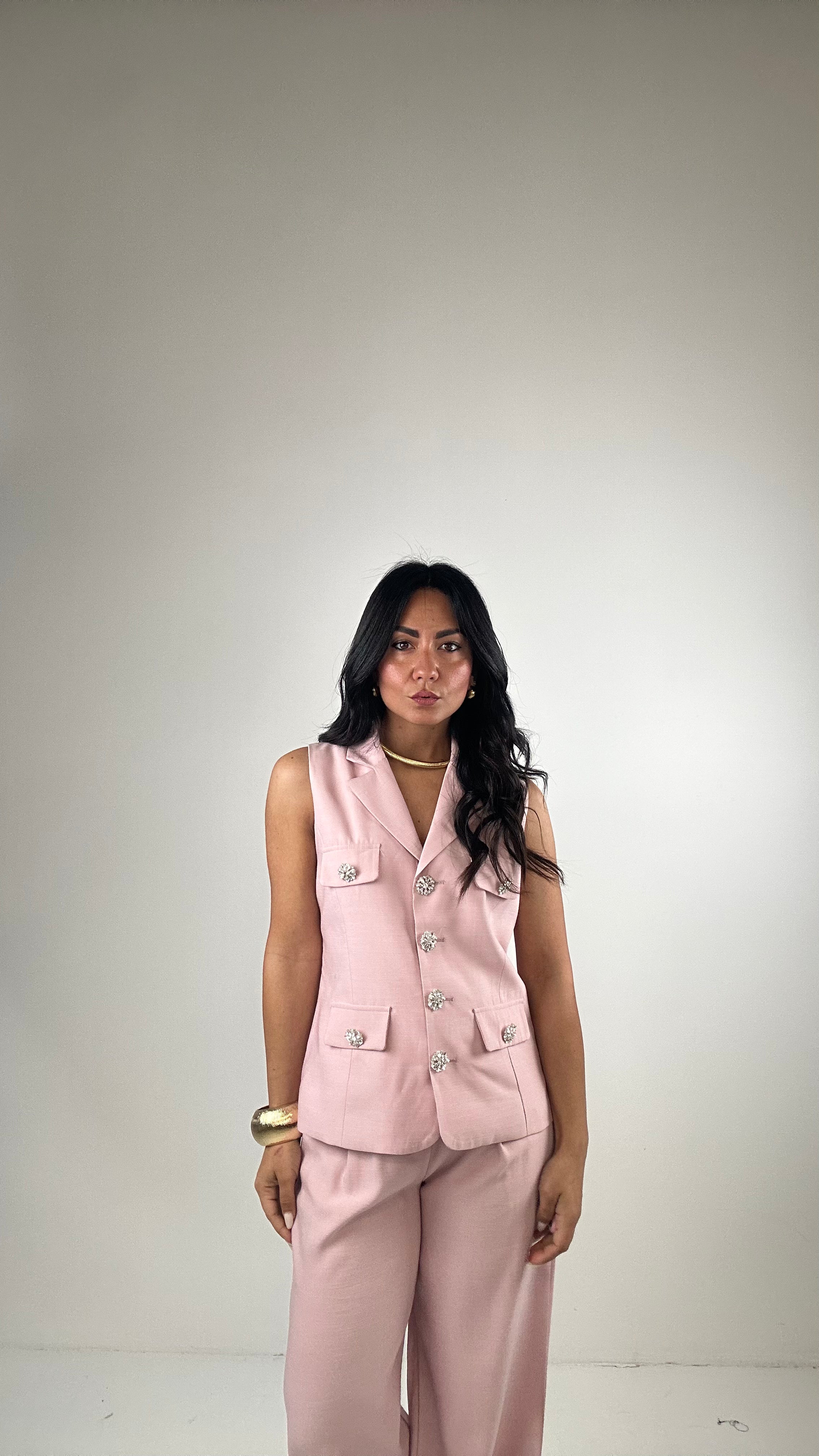 Completo GILET GIOIELLO - ROSA