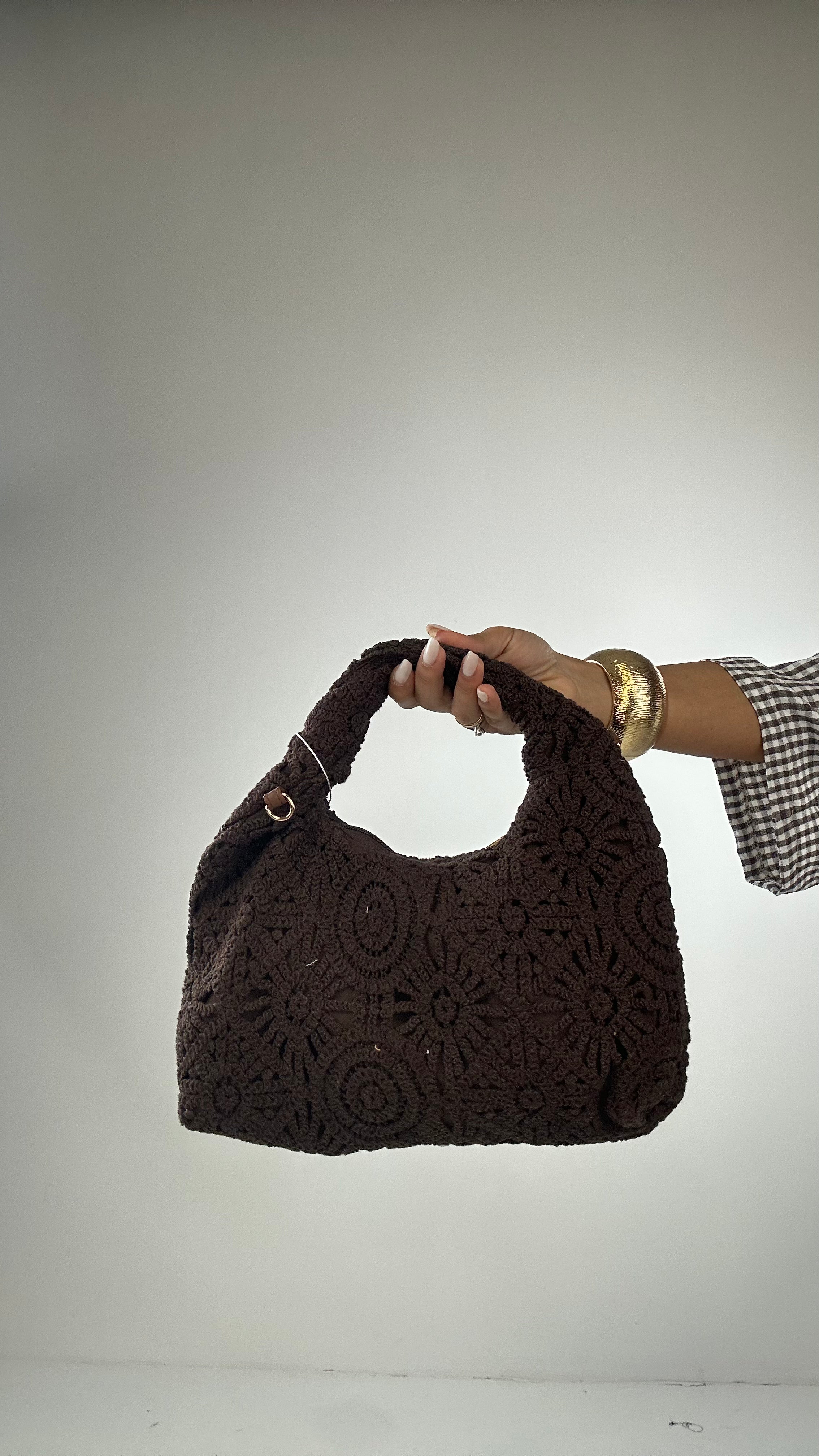 Borsa MACRAME' - MARRONE