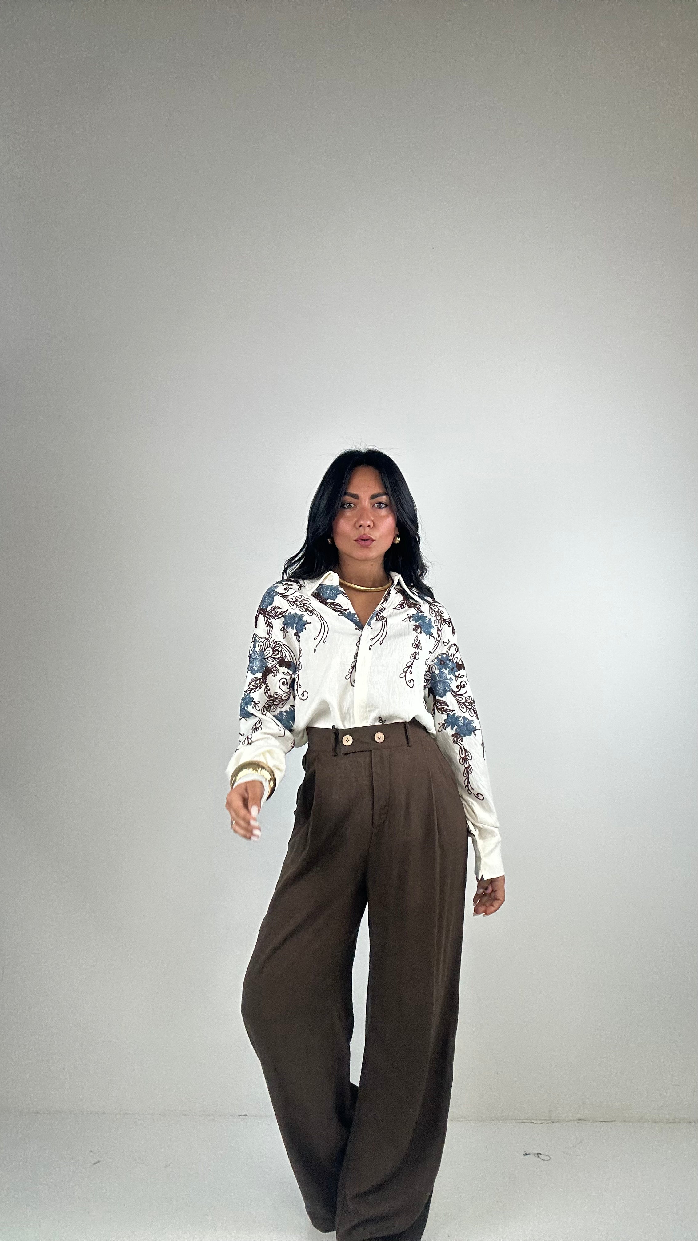 Pantalone SUMMER LINO - MARRONE