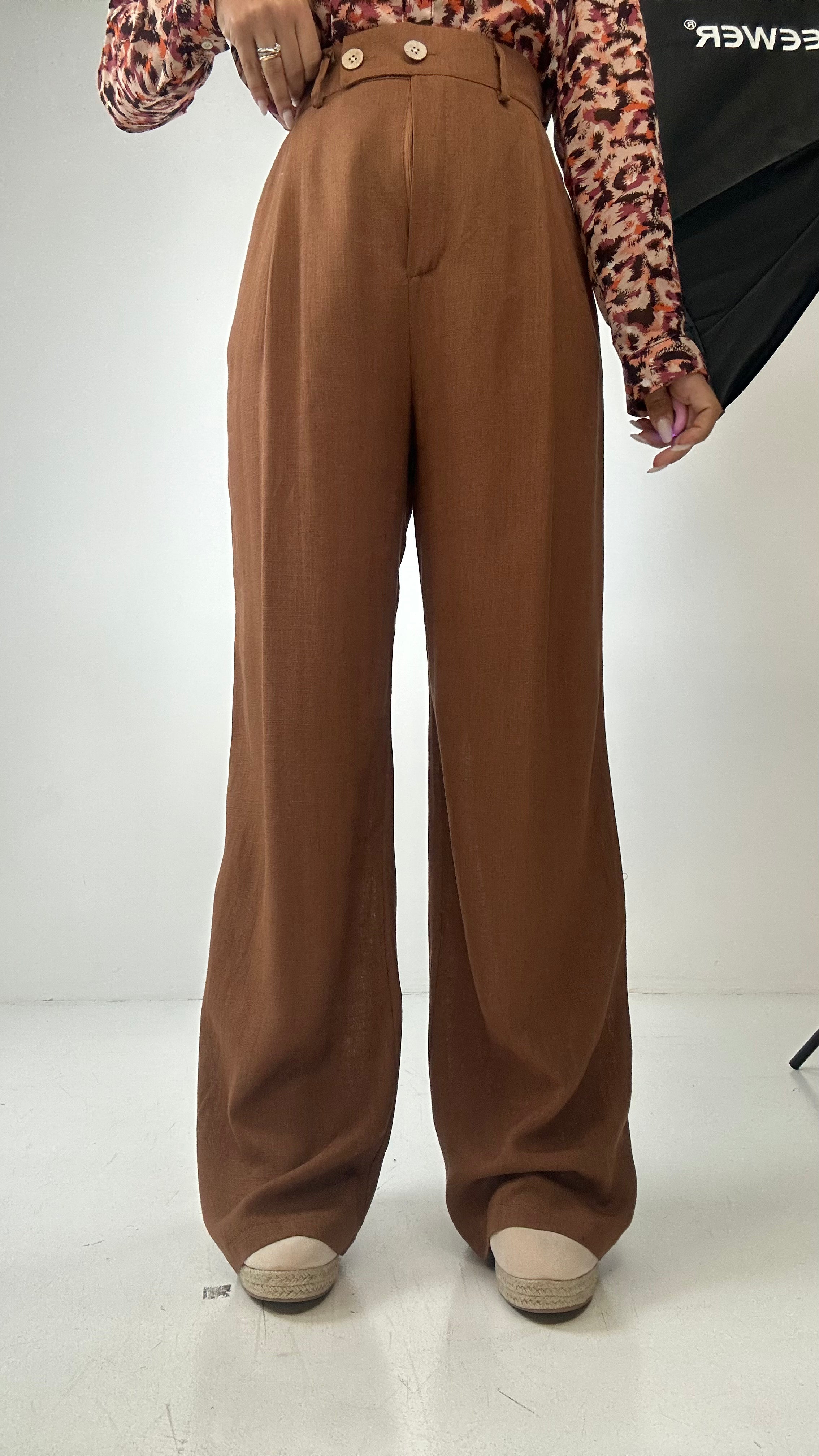 Pantalone SUMMER LINO - CAMMELLO
