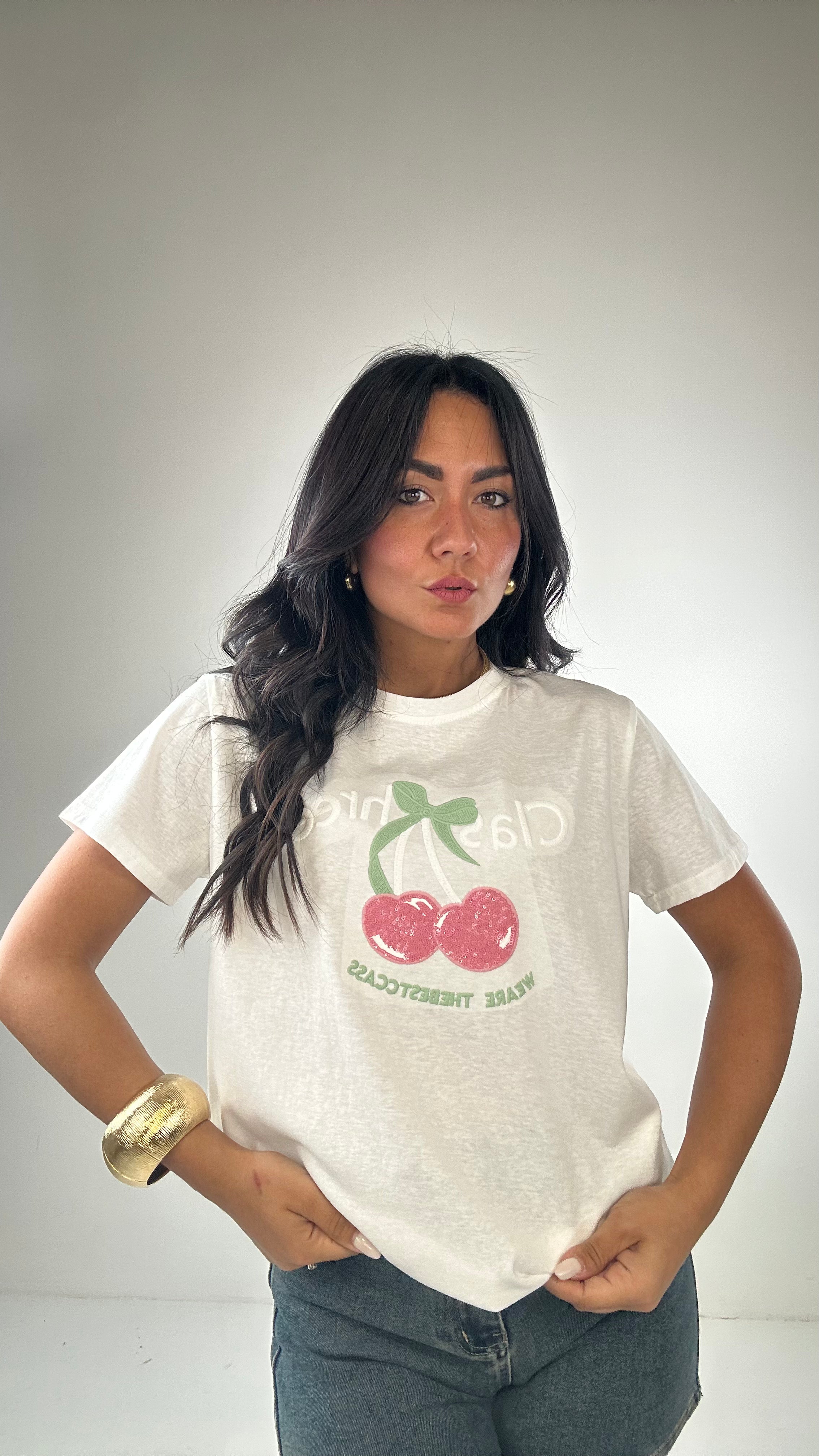 T-shirt CLASS - BIANCO