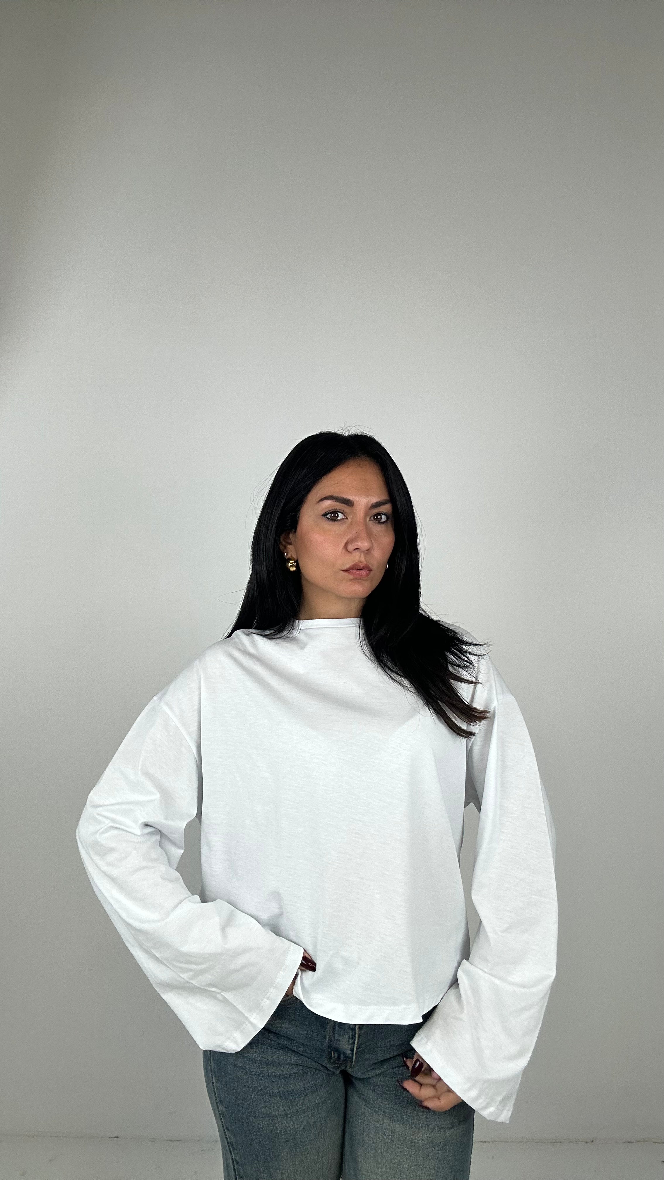Maglia BASICA MANICA LARGA - BIANCO