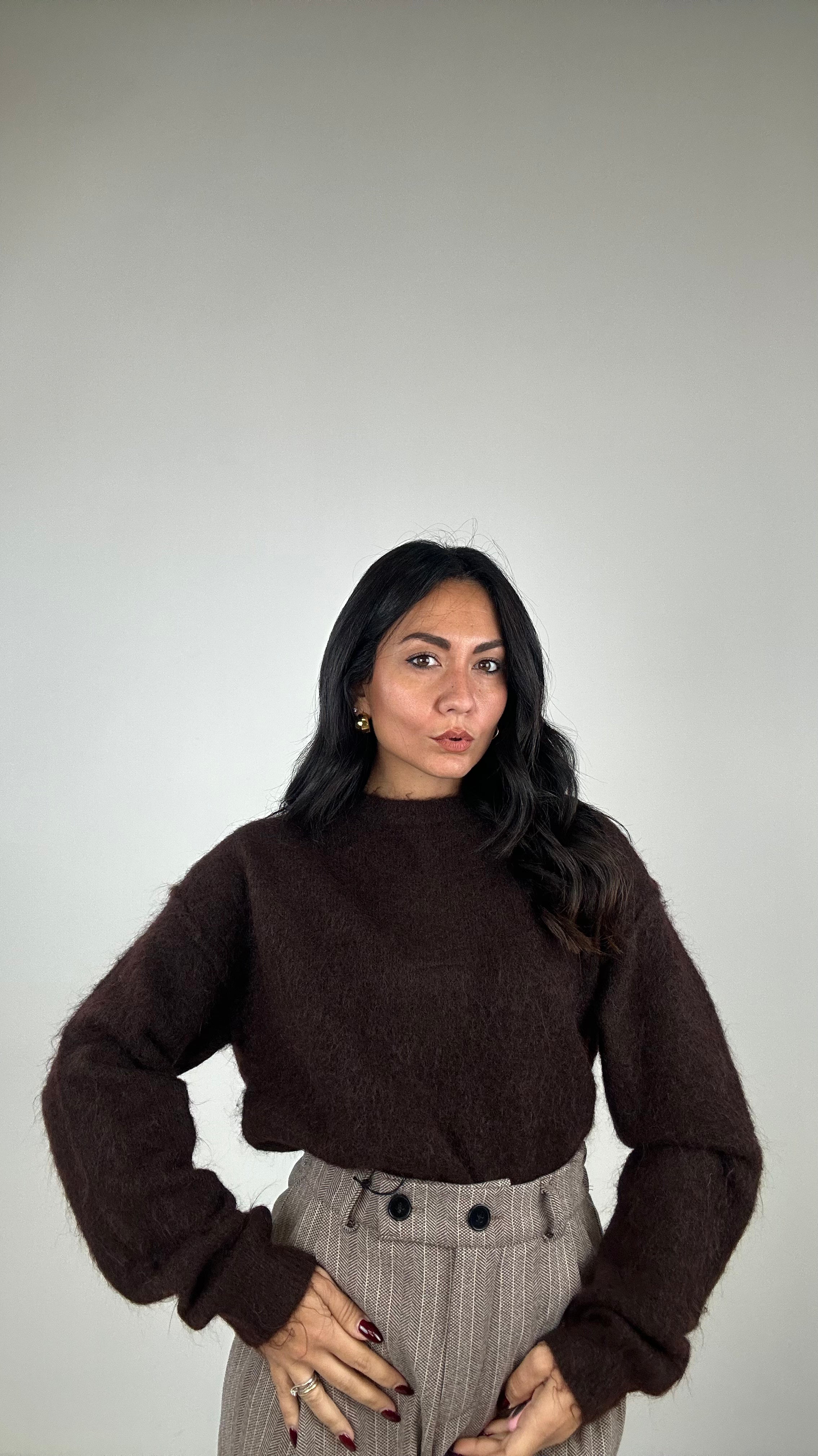 Pull MORBIDO WINTER - MARRONE