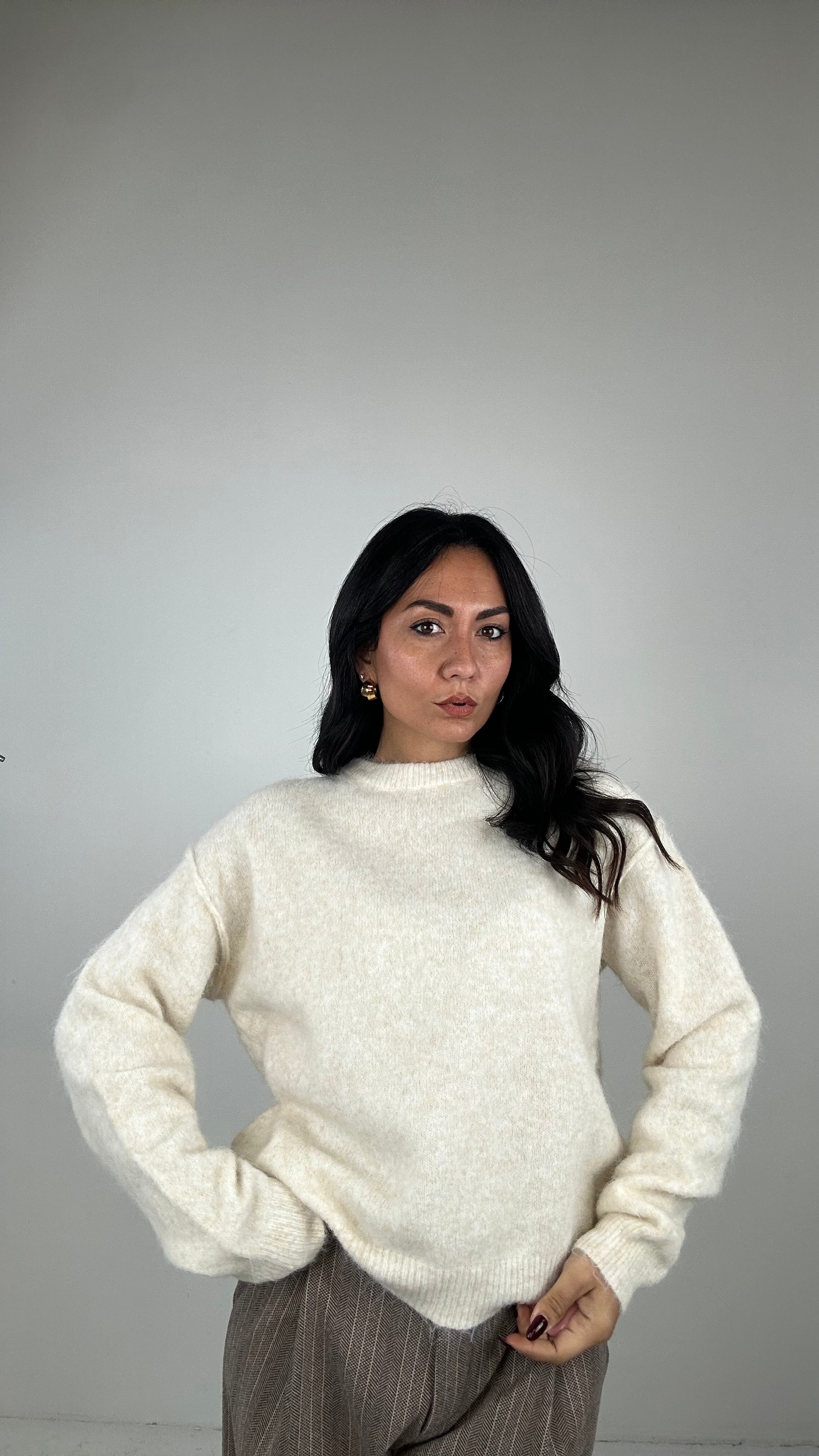 Pull MORBIDO WINTER - PANNA